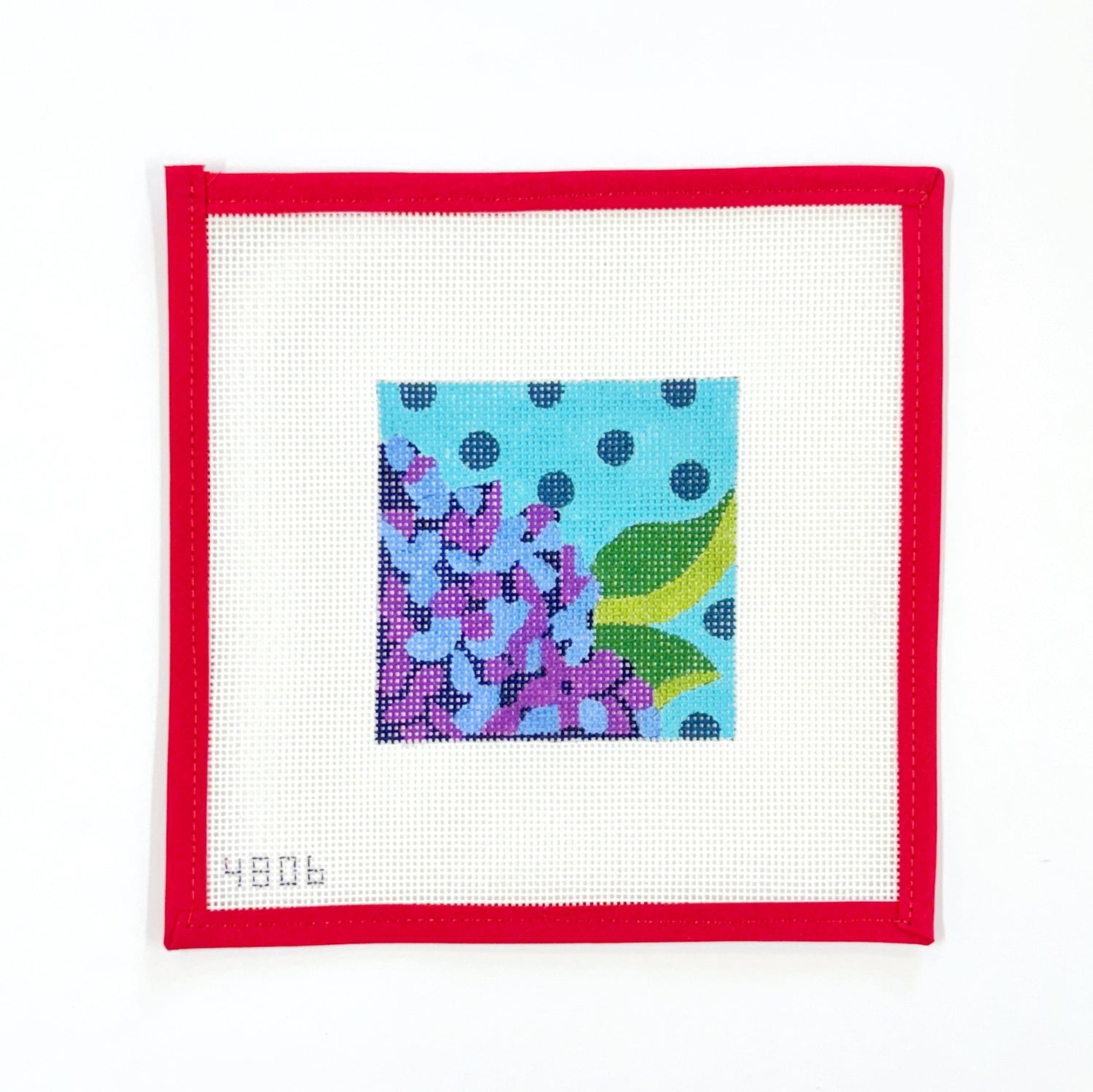 Blue Hydrangea on dots