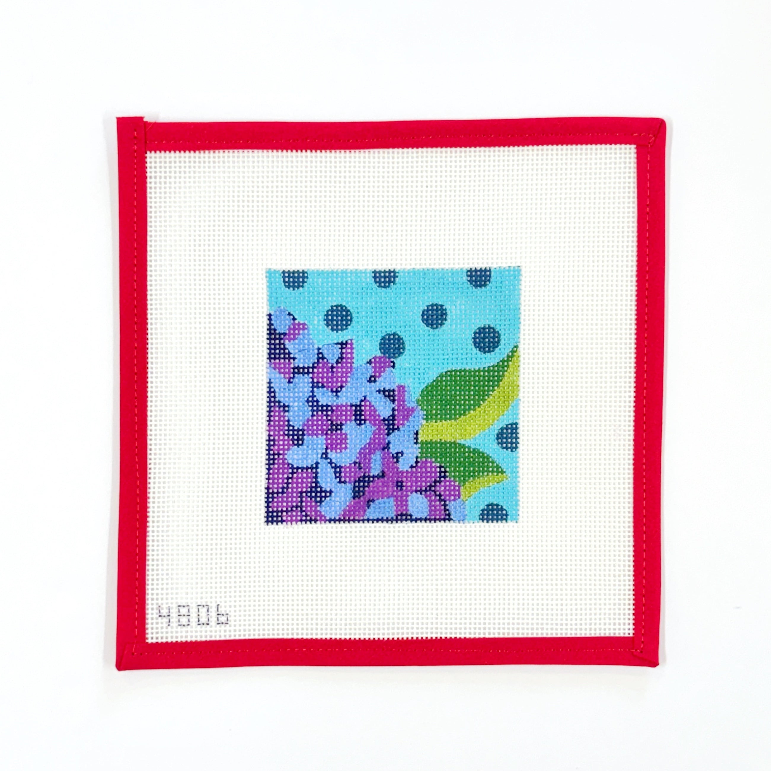 Blue Hydrangea on dots
