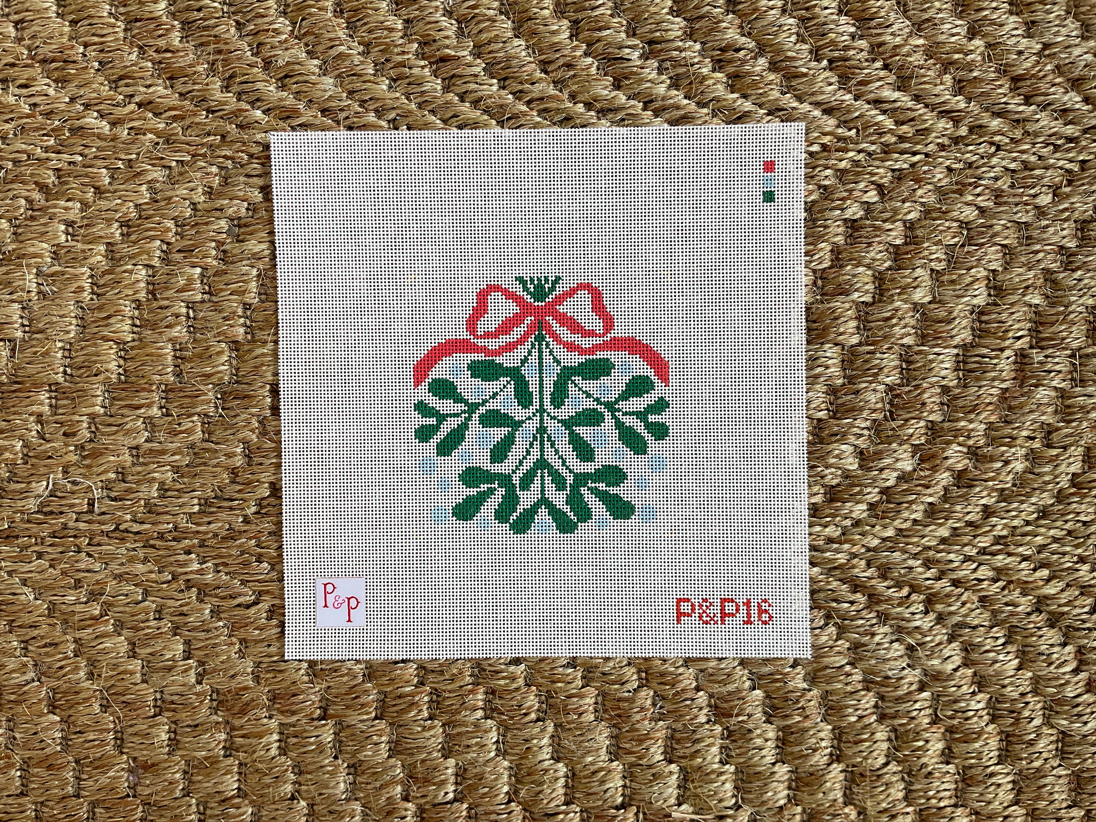 4” x 4” Mistletoe Coaster