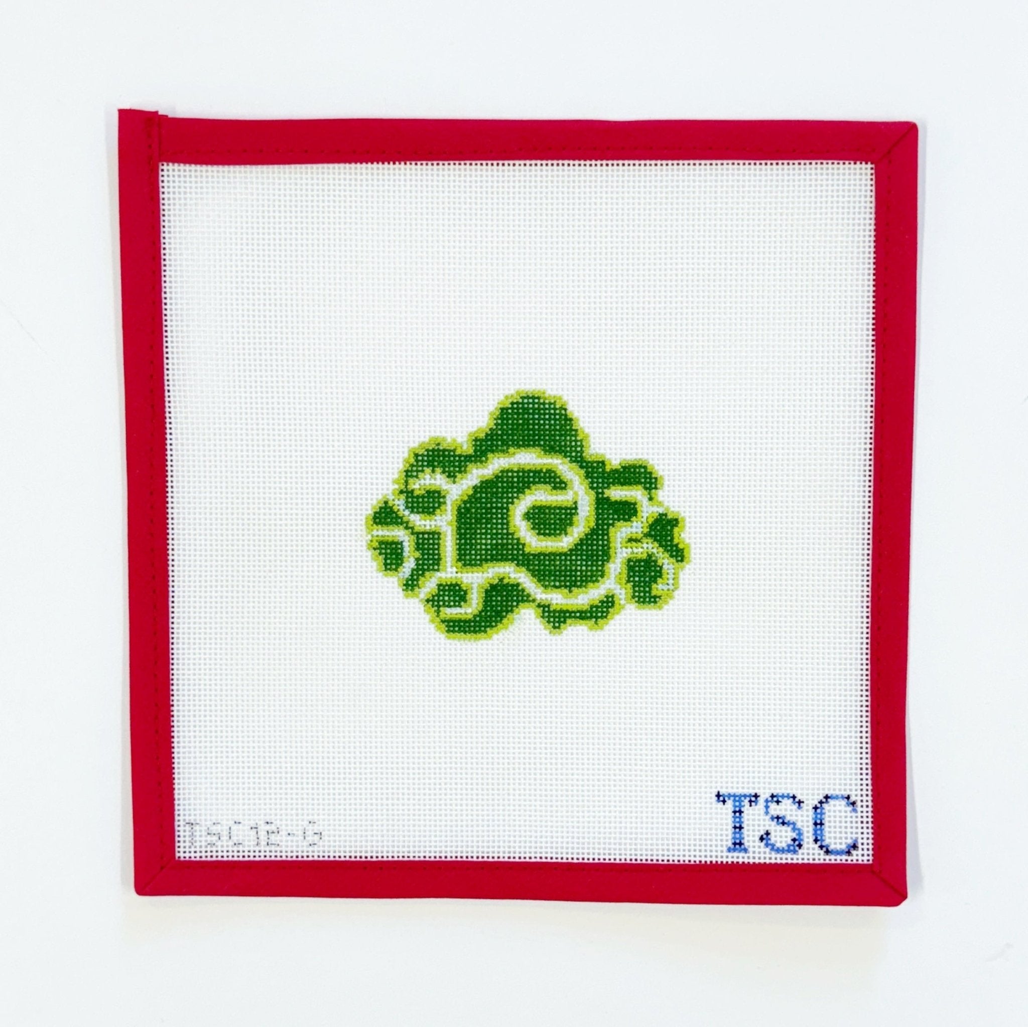 Chinese Cloud - greenGingham StitcheryCanvasThe Red Thread Atelier