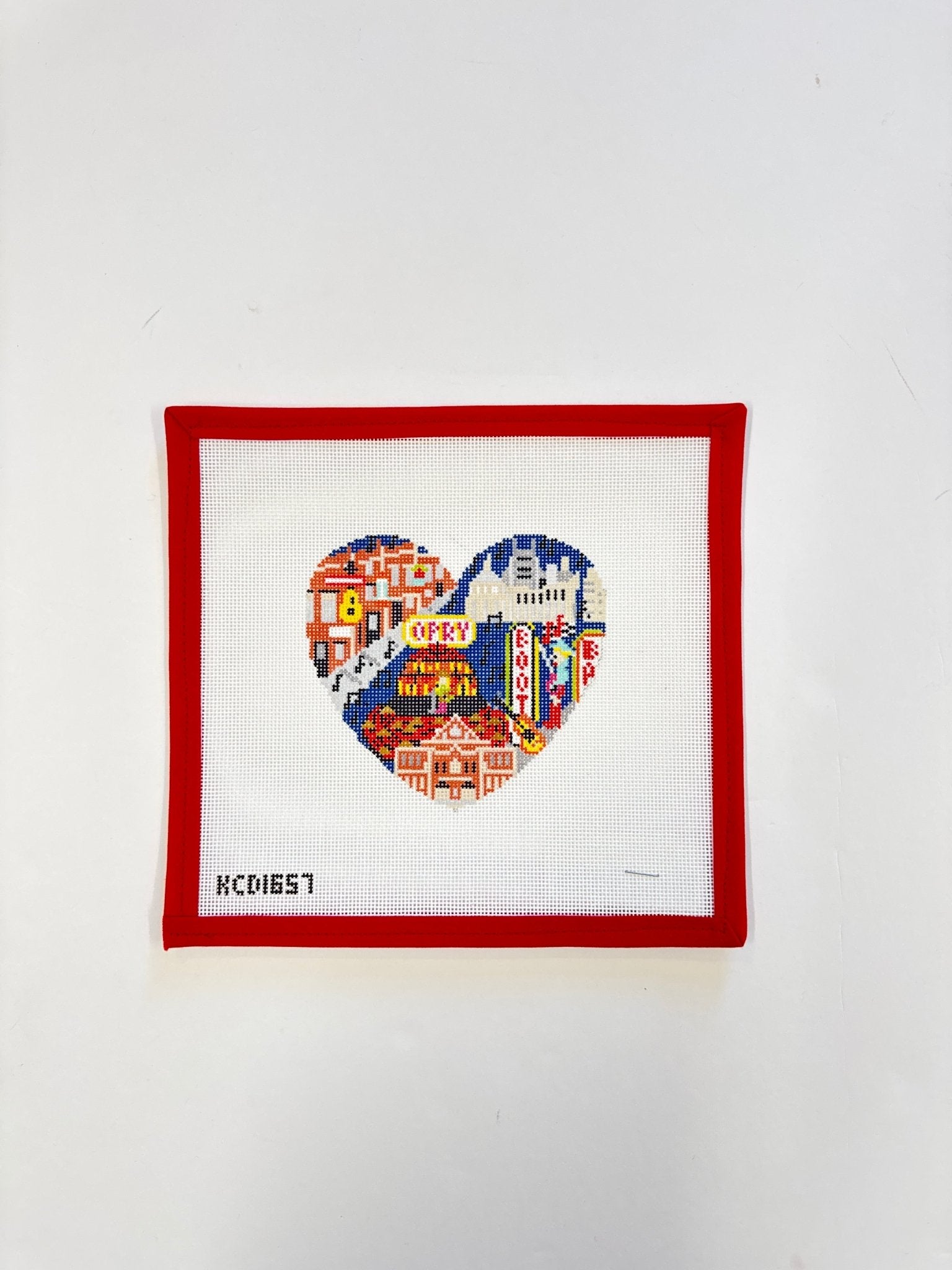 Favorite Places HeartsKCNCanvasThe Red Thread Atelier