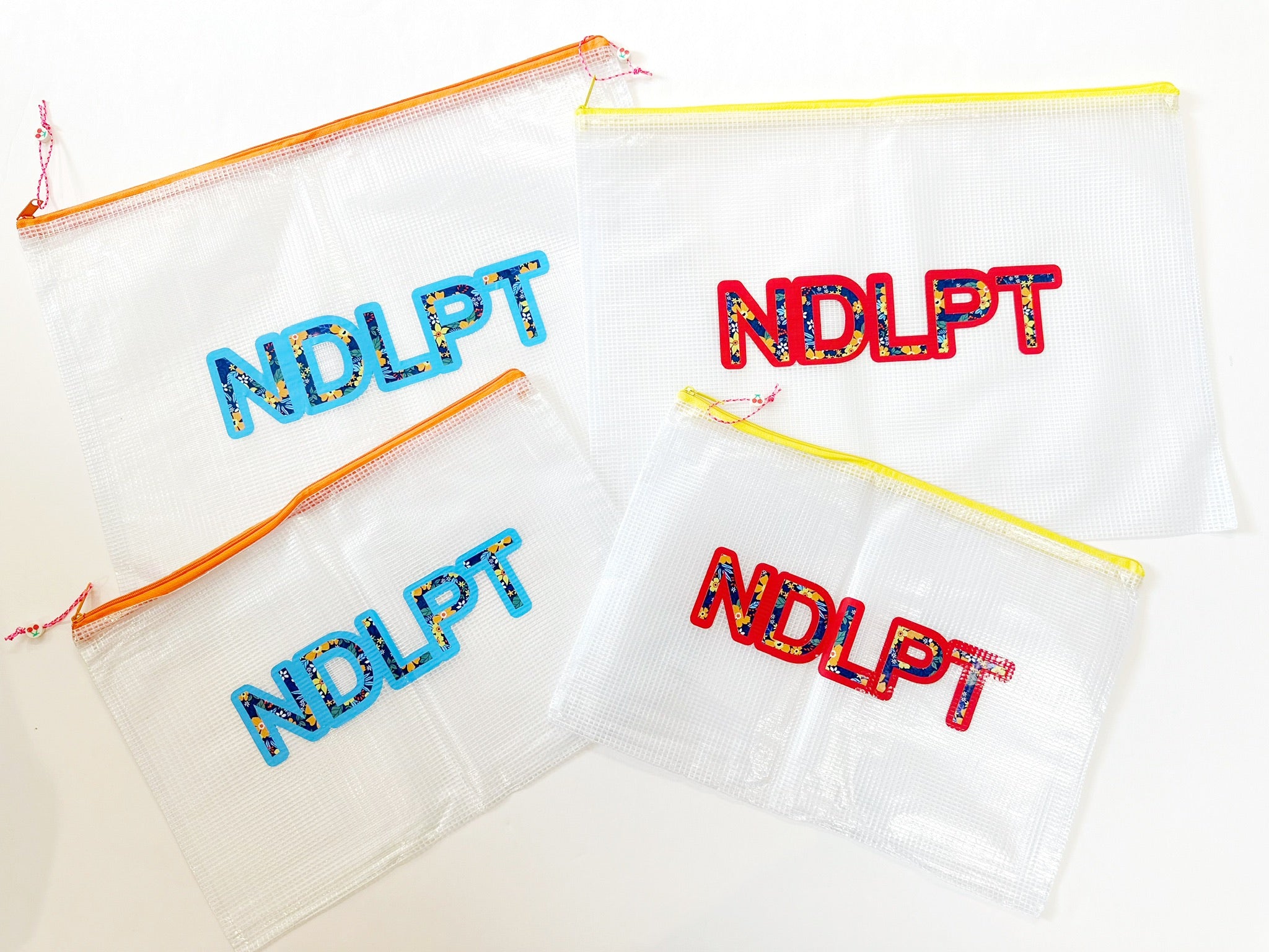 Orange NDLPT Project Bag - LargeUp North NeedlepointAccessoriesThe Red Thread Atelier