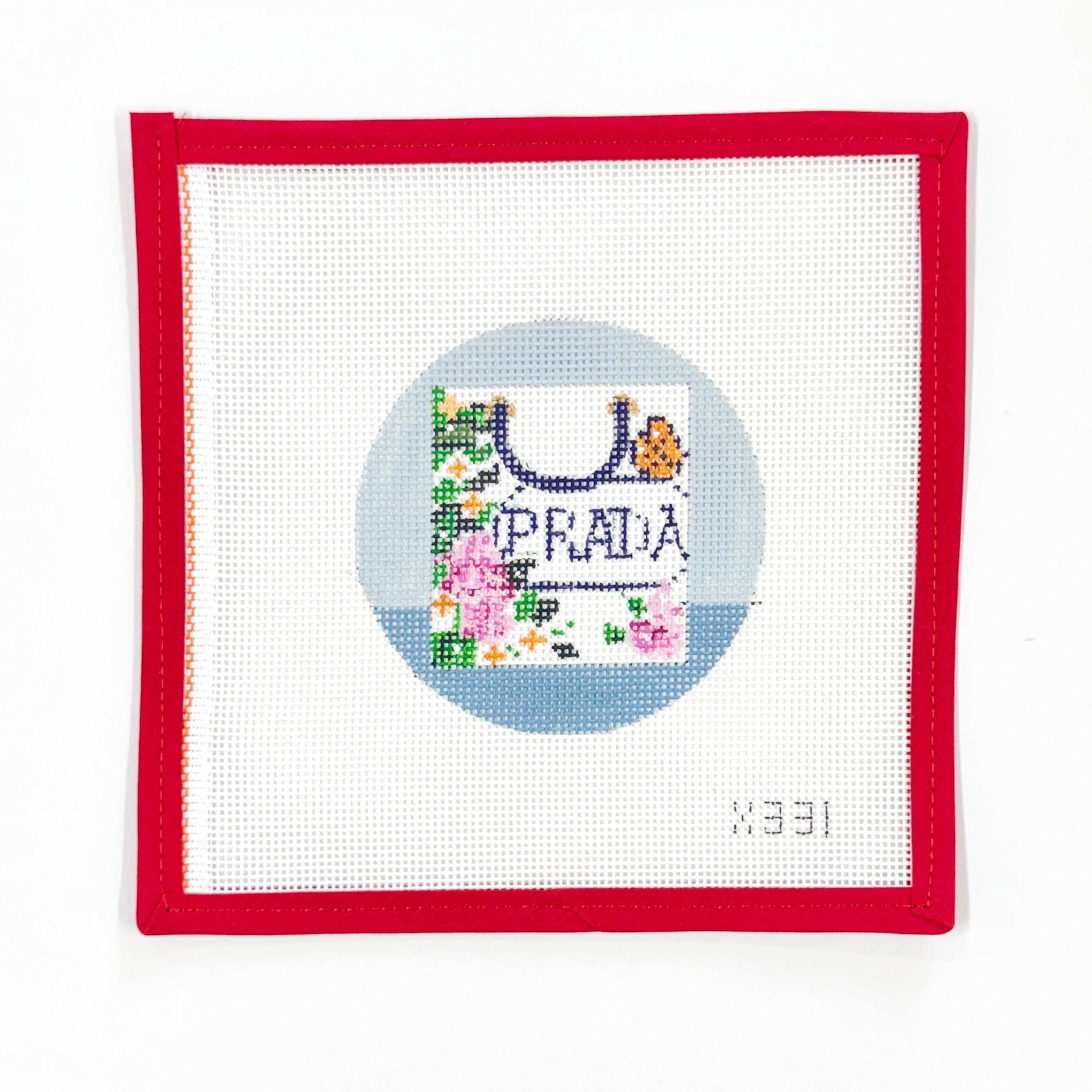 Prada Floral Shopping Bag