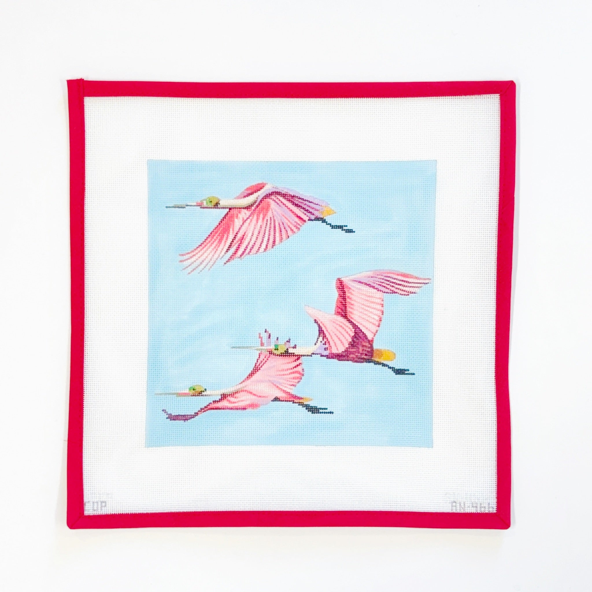 Spoonbills Flying
