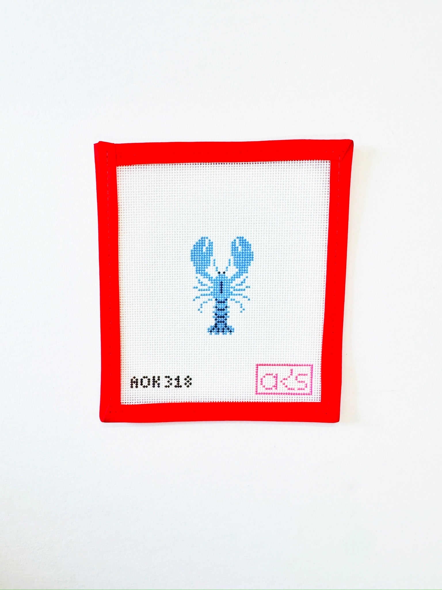 Mini Blue LobsterAnn KayeCanvasThe Red Thread Atelier