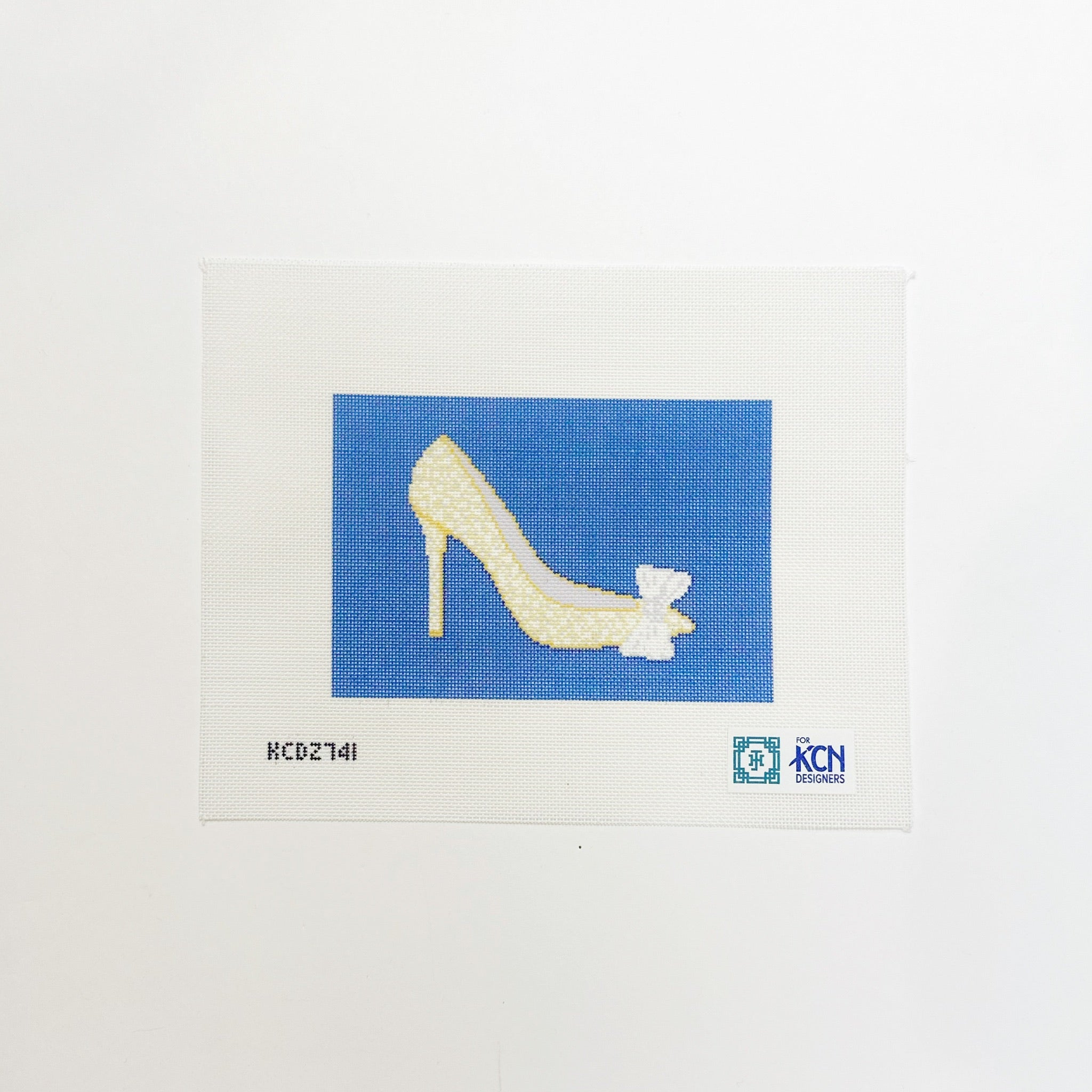 Royal Slipper - BlueJennifer Hall NeedlepointCanvasThe Red Thread Atelier