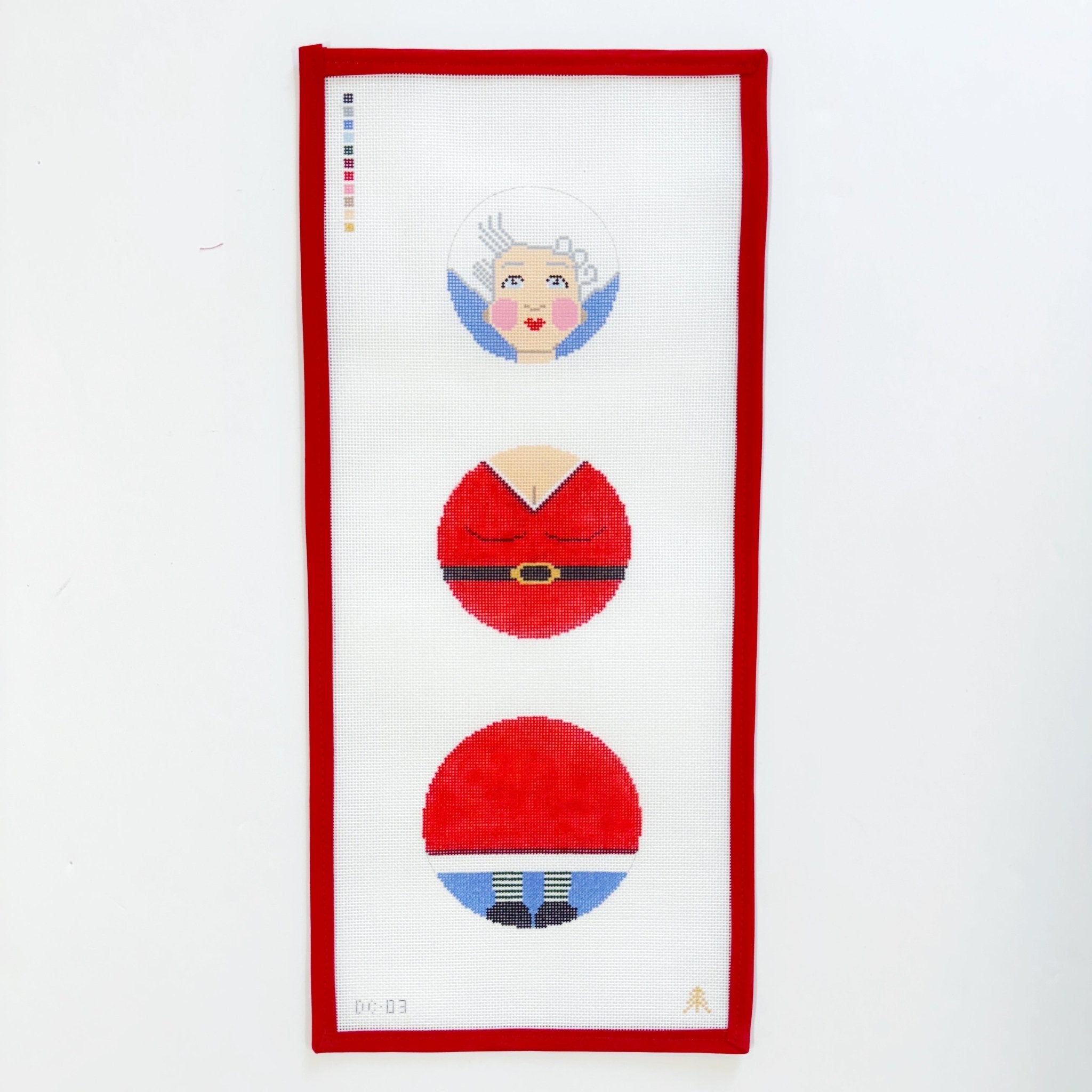 Mrs. Claus DangleEvergreen NeedlepointCanvasThe Red Thread Atelier