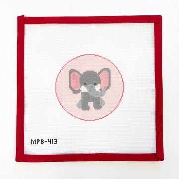 Baby ElephantAtlantic BlueCanvasThe Red Thread Atelier