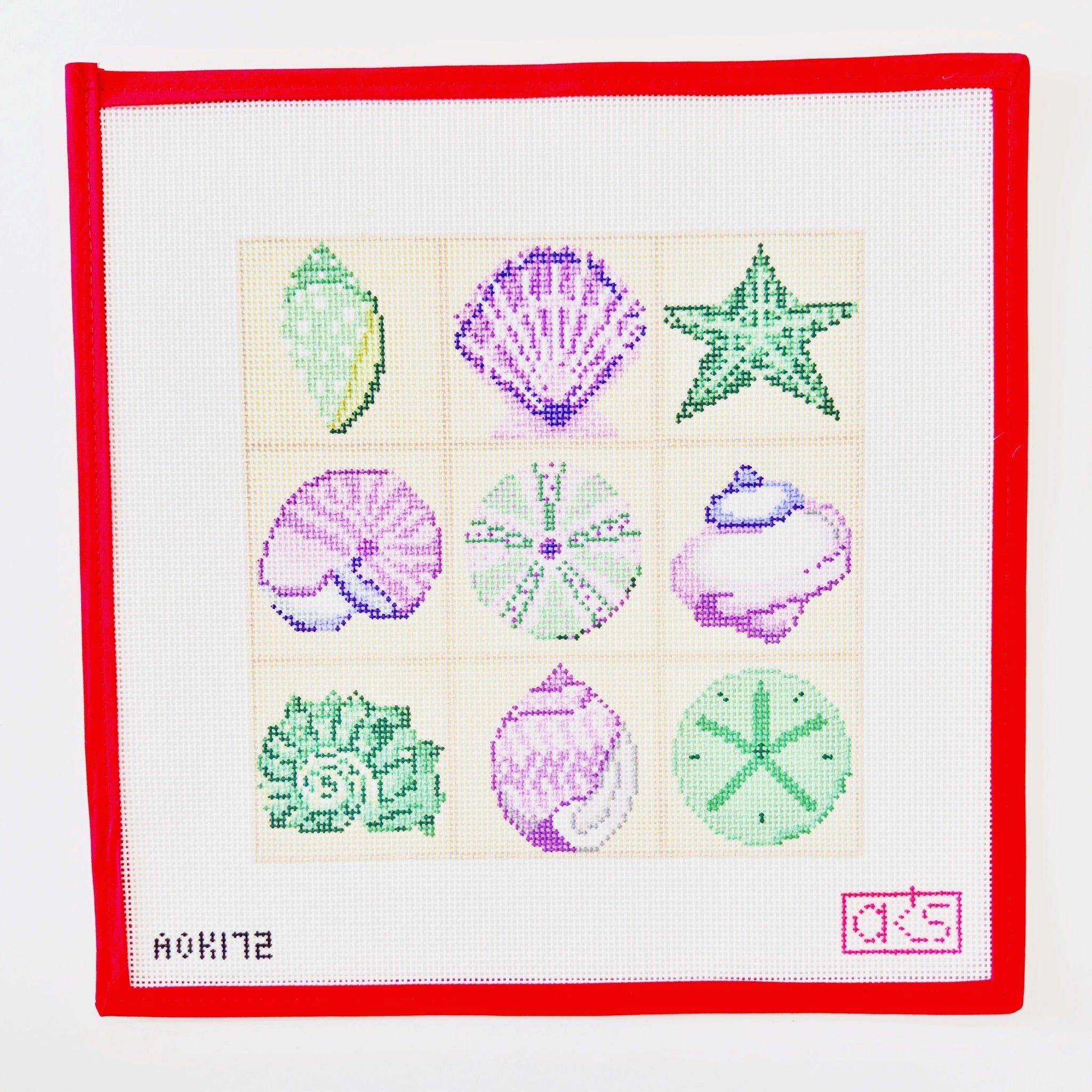Shell Tic Tac ToeAnn KayeCanvasThe Red Thread Atelier