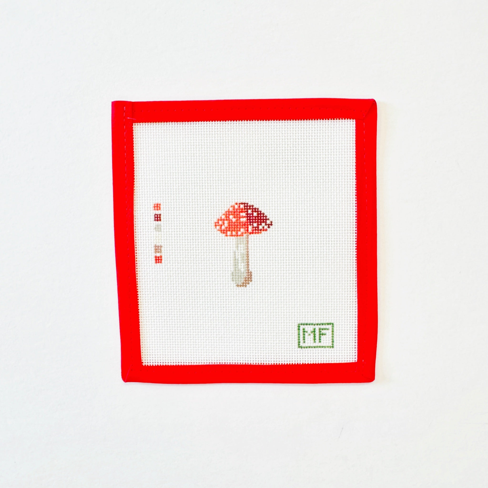Mini Red MushroomMF NeedlepointCanvasThe Red Thread Atelier
