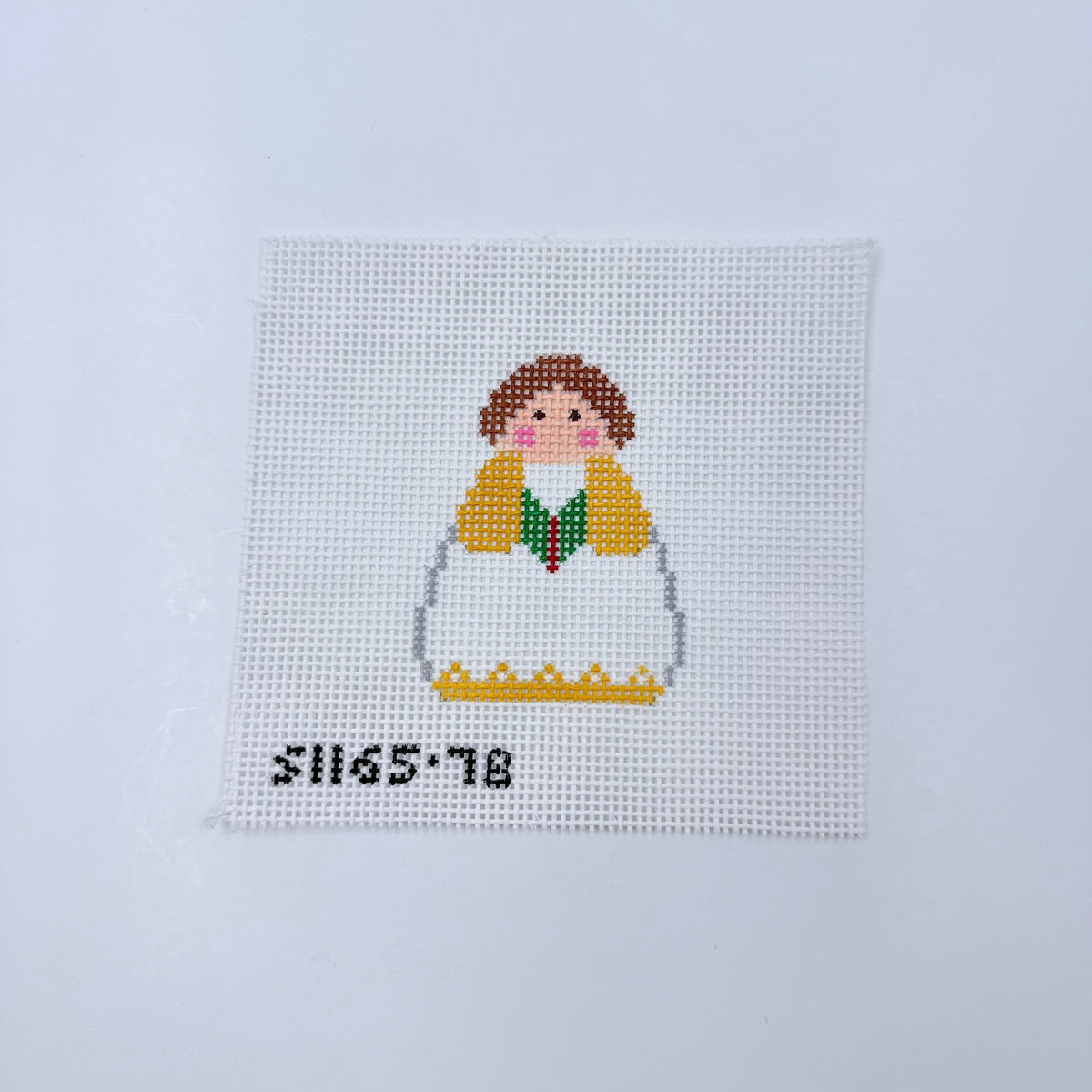 Yellow Choir Angel needlepoint canvas by Stitch-Its for KCN Designers