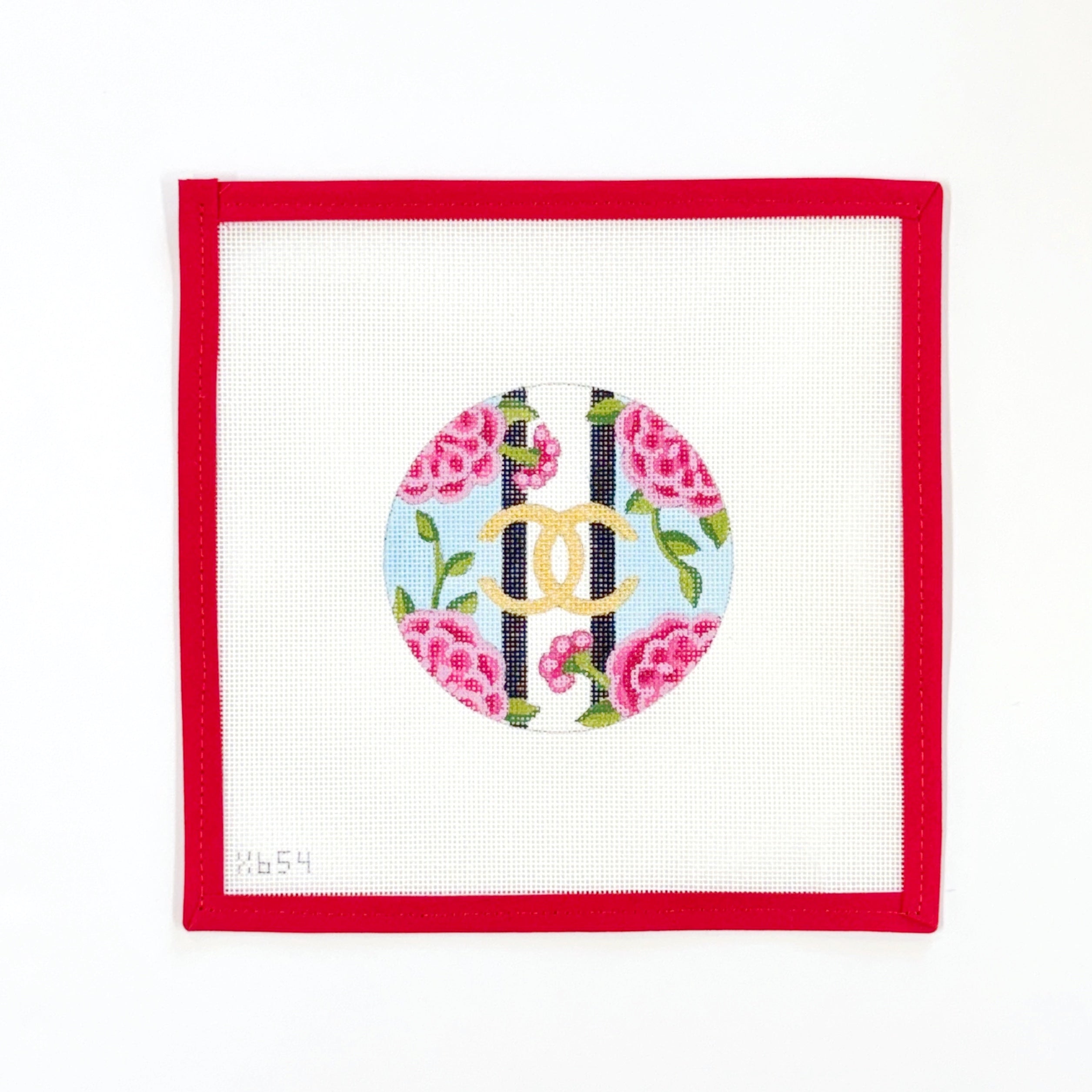 Chanel Bow & Flowers Round