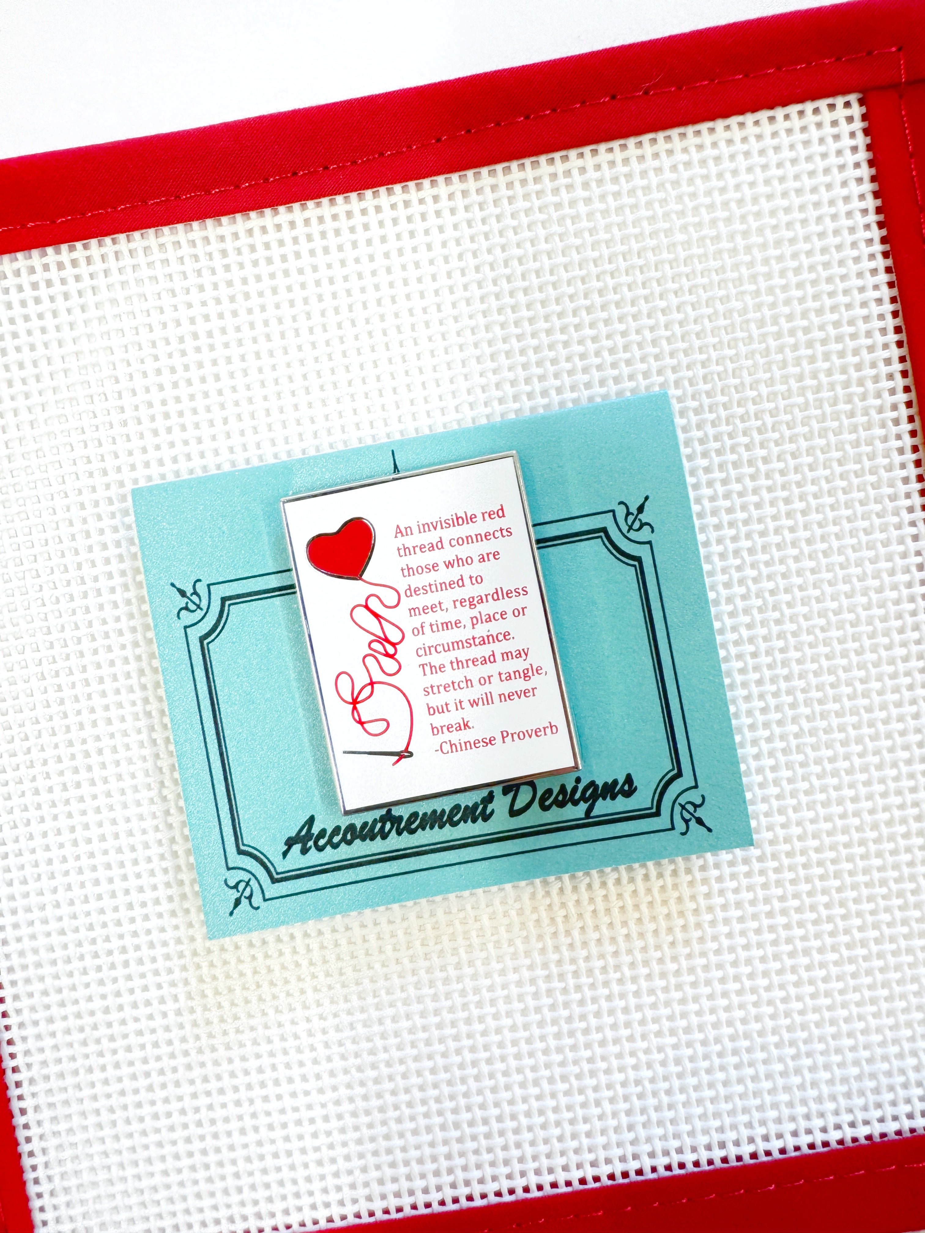 Red Thread Proverb Needleminder