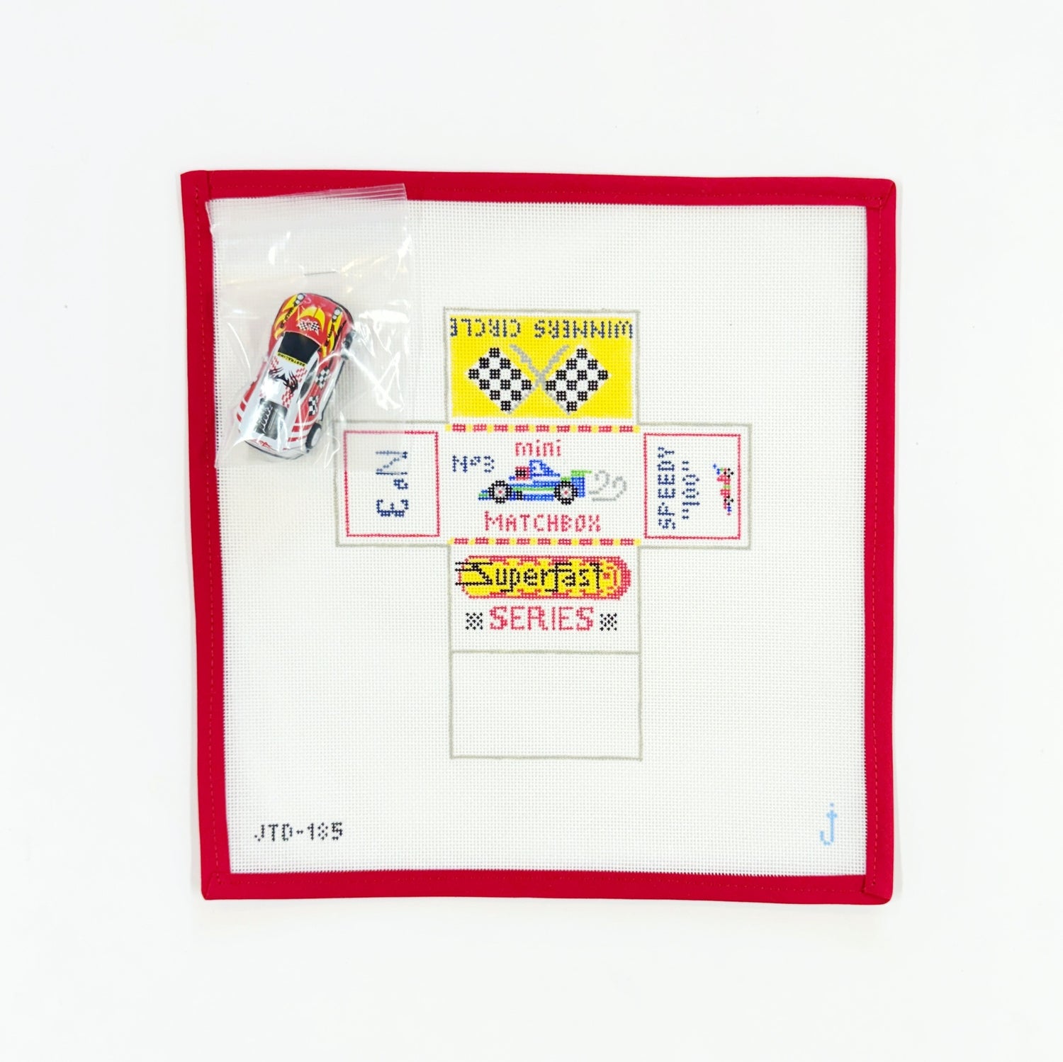Matchbox Car Box - White & Red Car