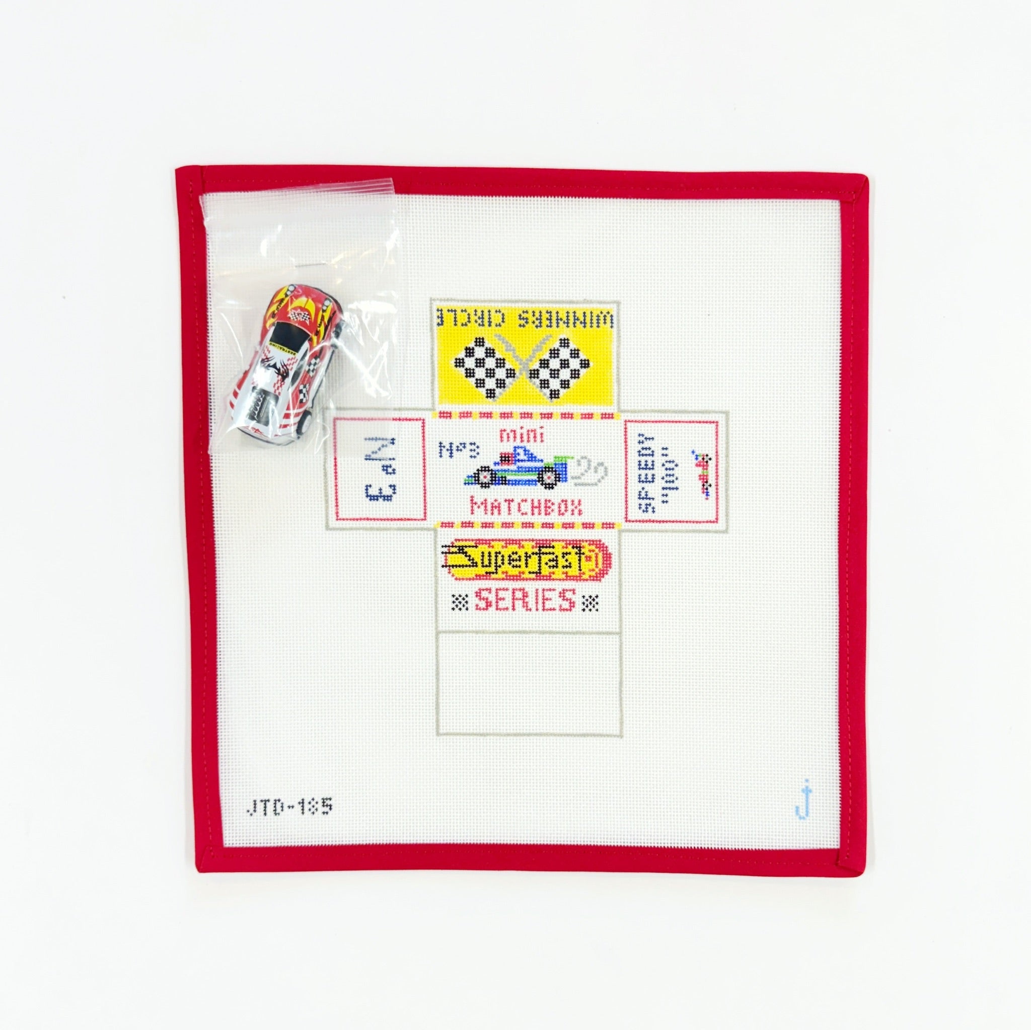 Matchbox Car Box - White & Red Car