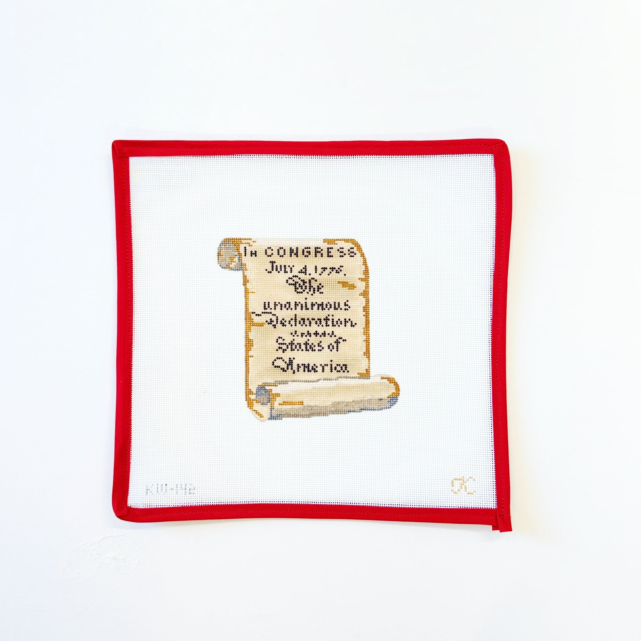Declaration of IndependenceGingham StitcheryCanvasThe Red Thread Atelier