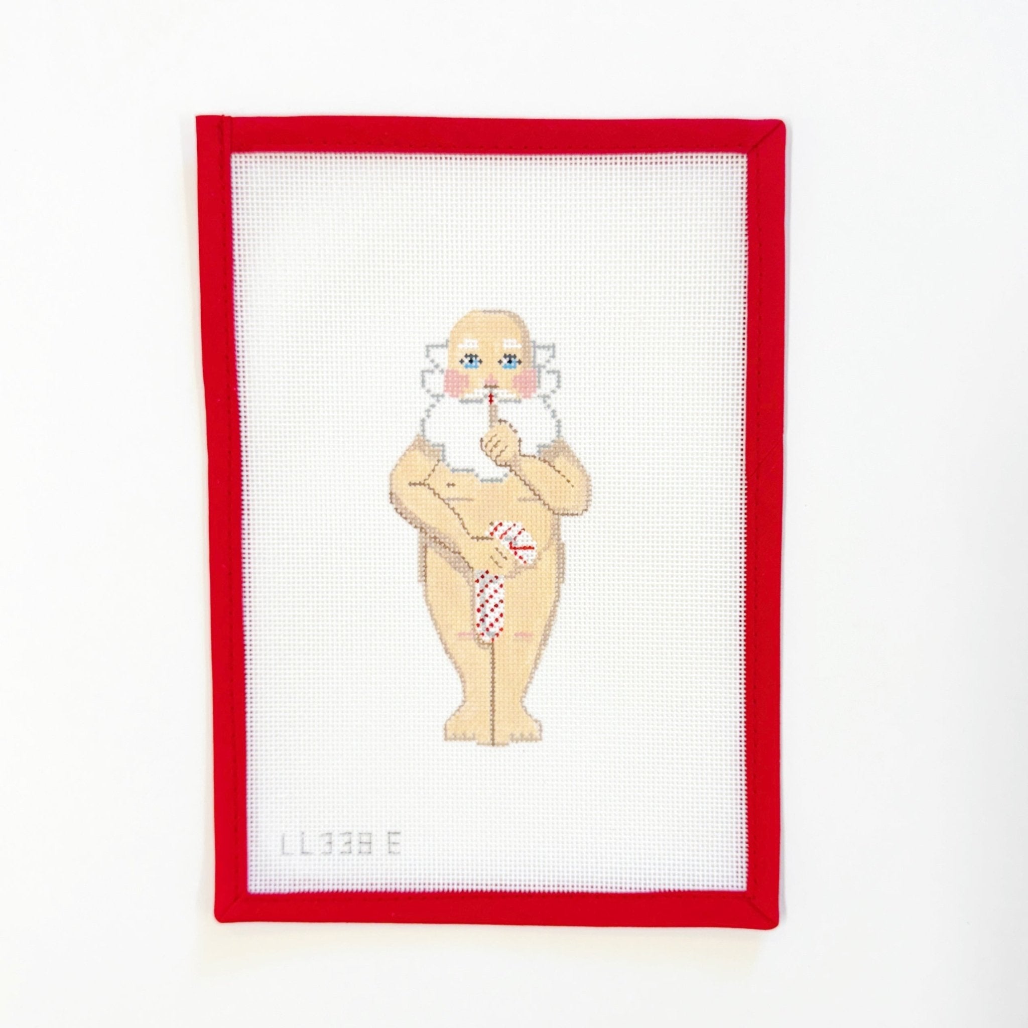 Naked Santa - Candy CaneLabors of LoveCanvasThe Red Thread Atelier