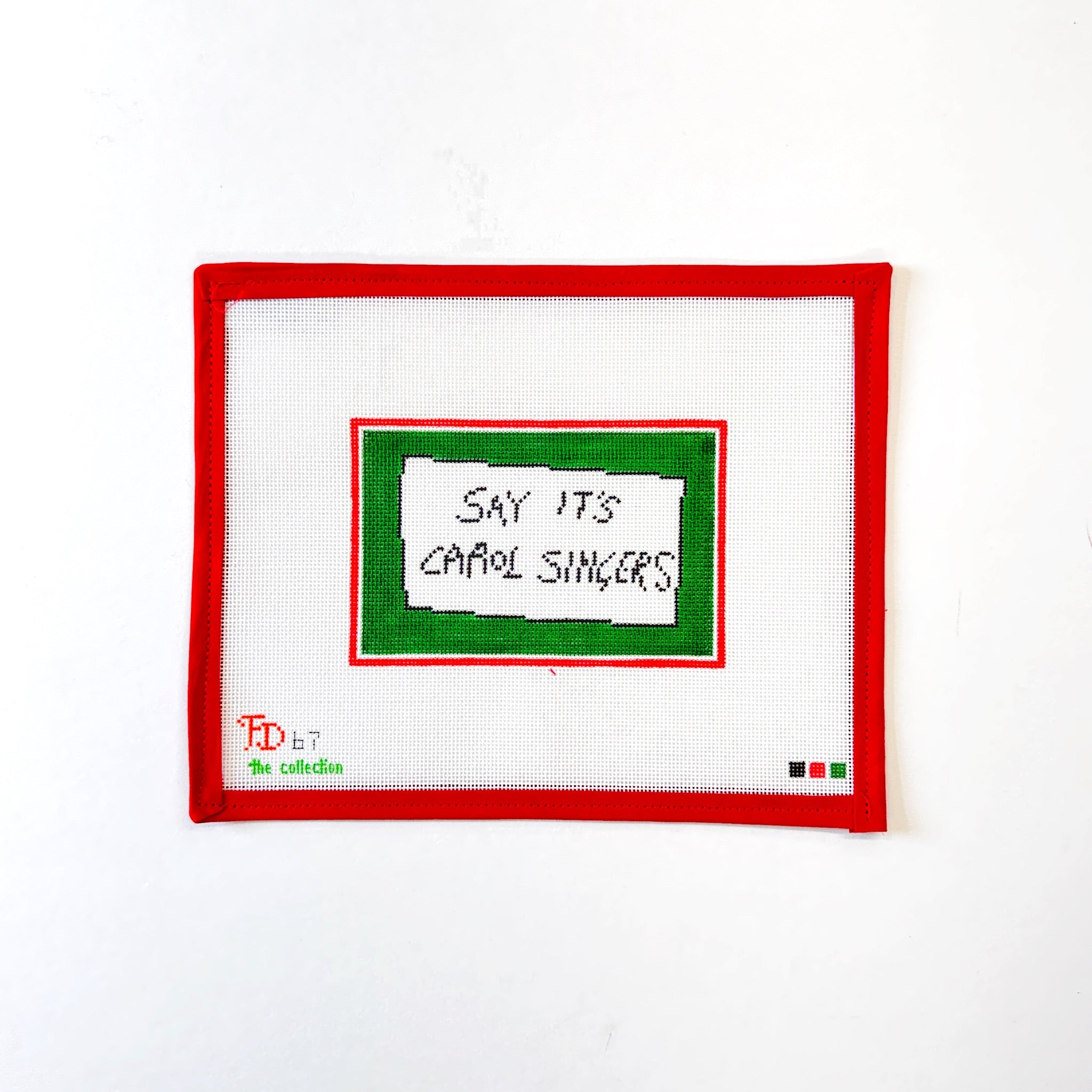 Say It’s Carol Singers SignThe CollectionCanvasThe Red Thread Atelier