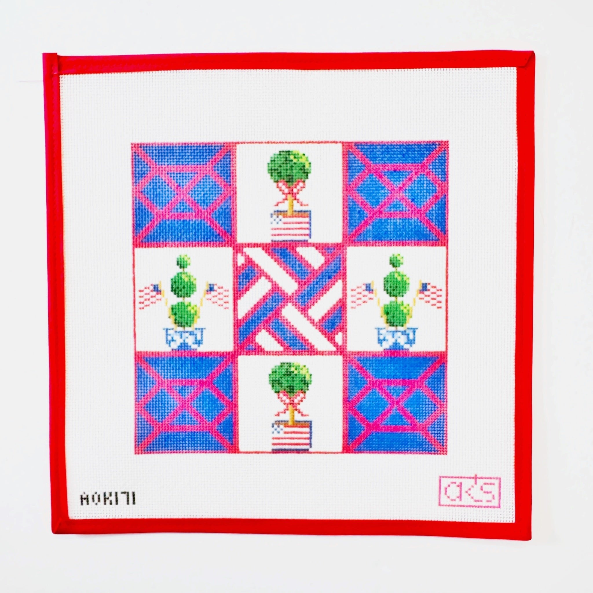 4th of July Tic Tac TopiaryAnn KayeCanvasThe Red Thread Atelier