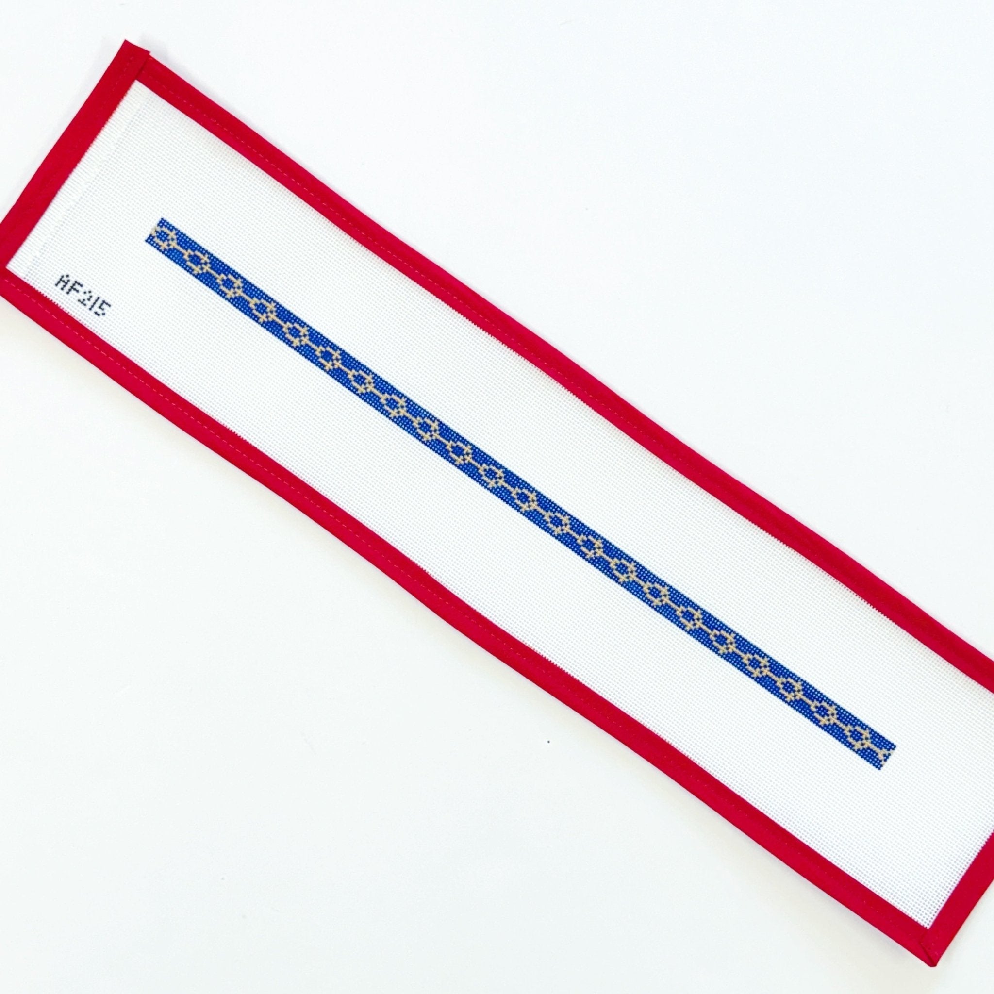 Navy Chain Wrap BraceletAnne Fisher NeedlepointCanvasThe Red Thread Atelier