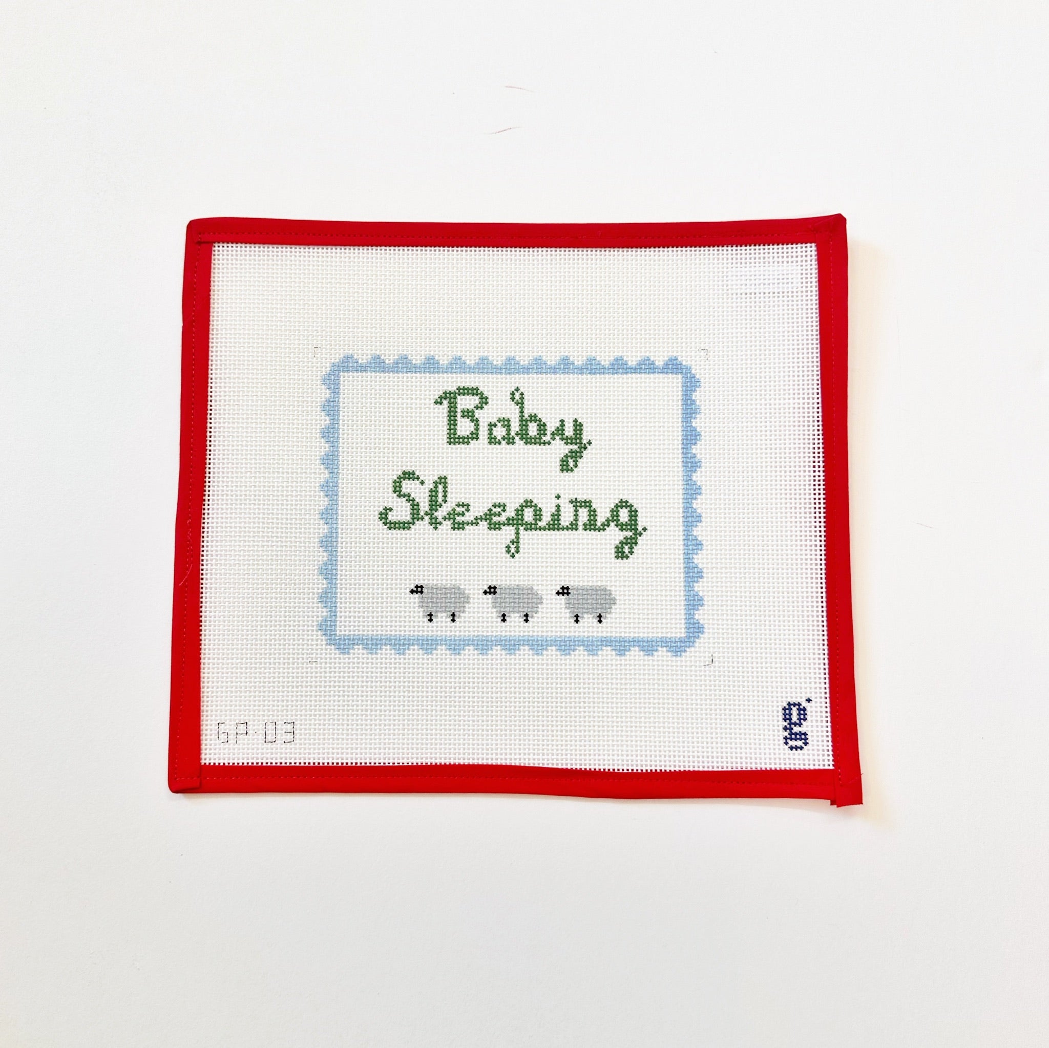 Baby Sleeping - BlueKCNCanvasThe Red Thread Atelier