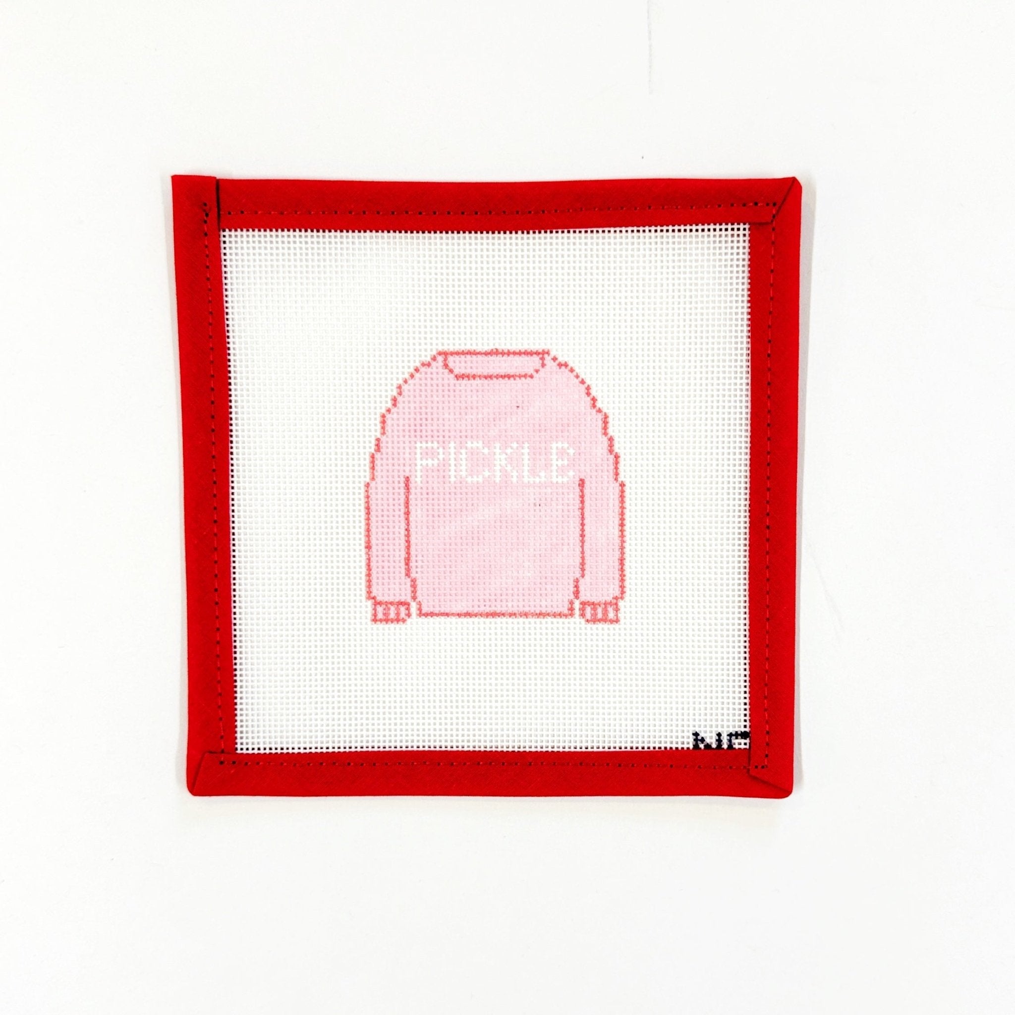 Pickle SweaterNavy Bleu NeedlepointCanvasThe Red Thread Atelier