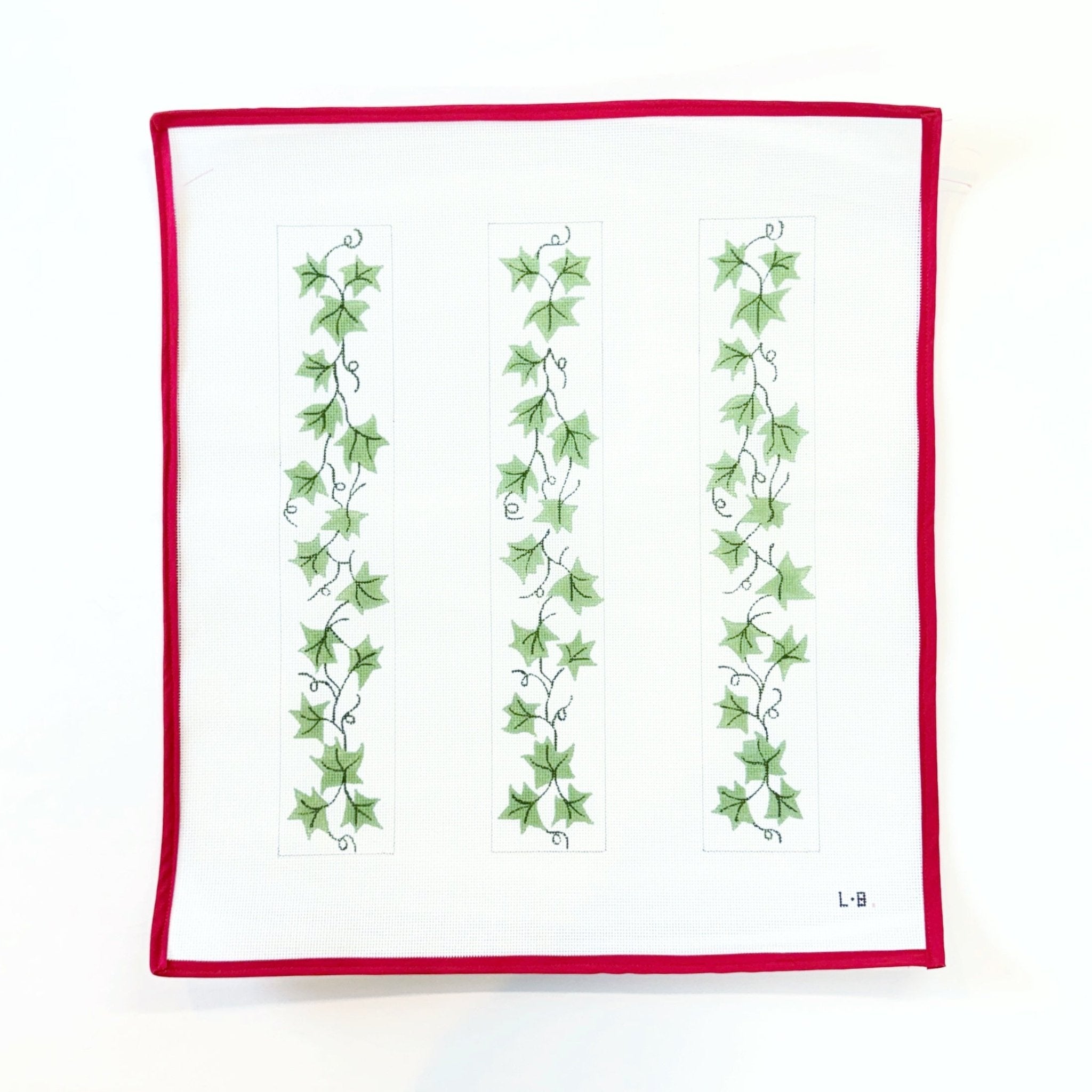 Ivy Luggage Straps Needlepoint CanvasMeredith CollectionCanvasThe Red Thread Atelier