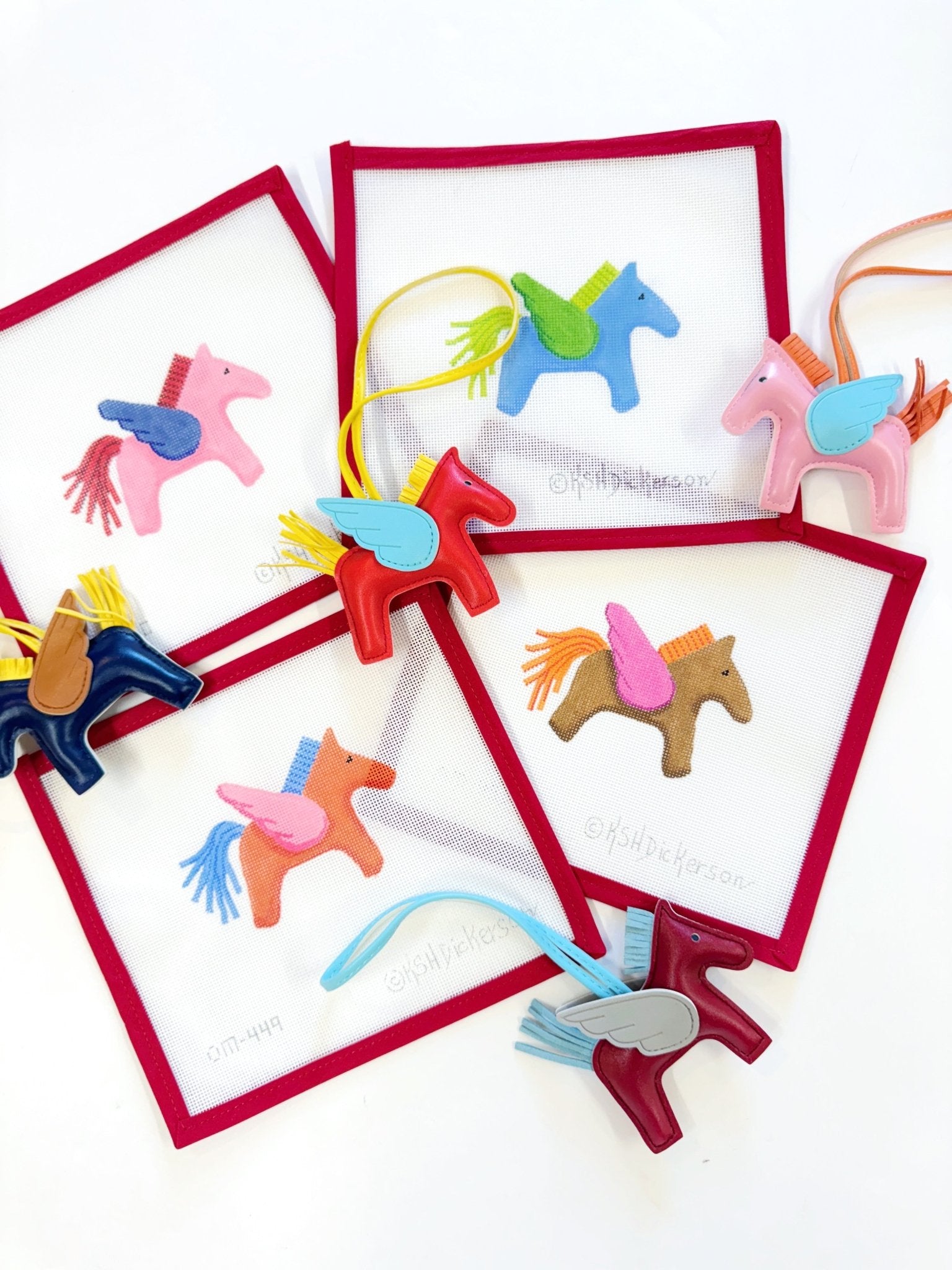 Pegasus - coralKate DickersonCanvasThe Red Thread Atelier