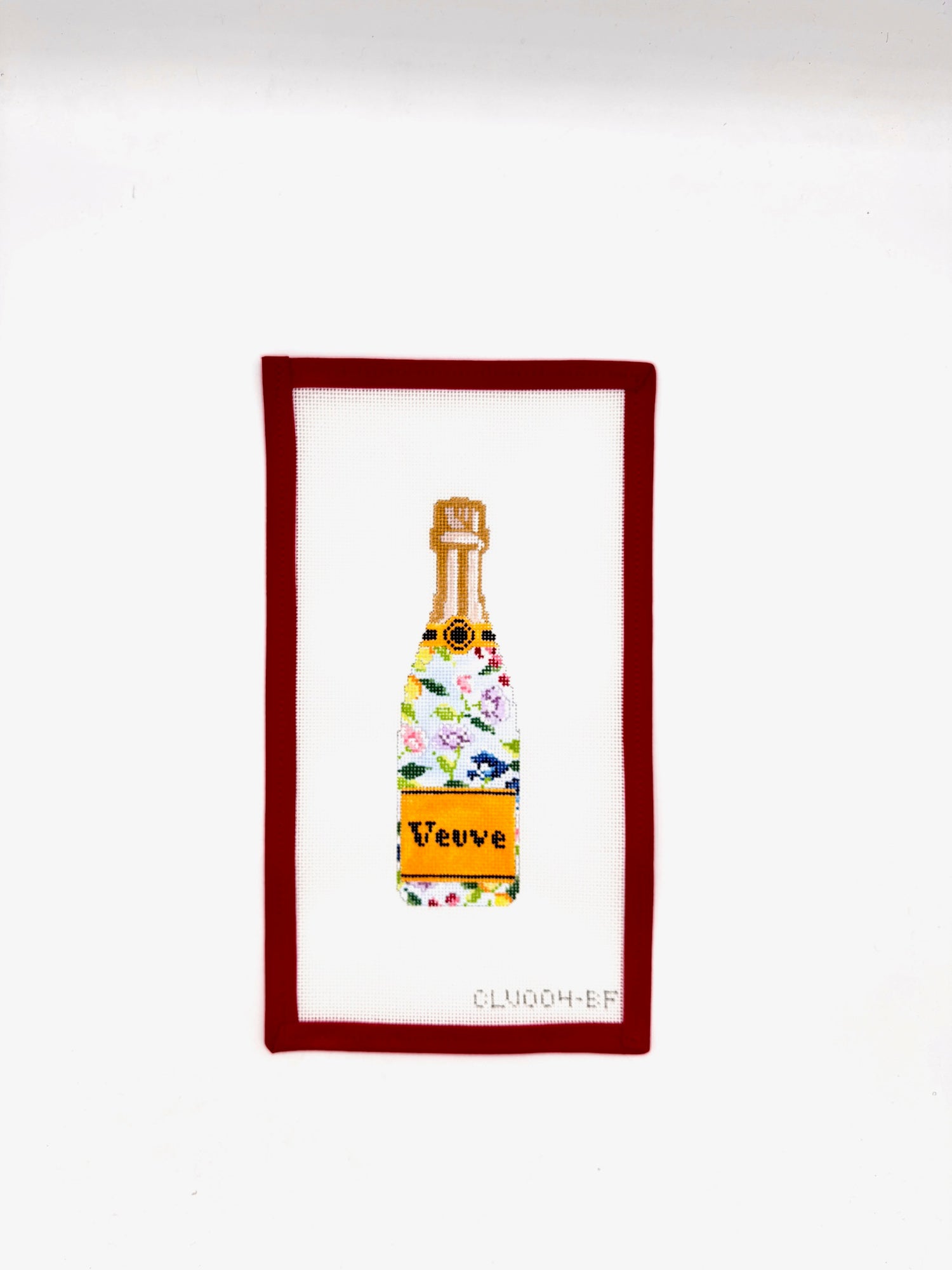 Veuve Bottle - Blue Floral