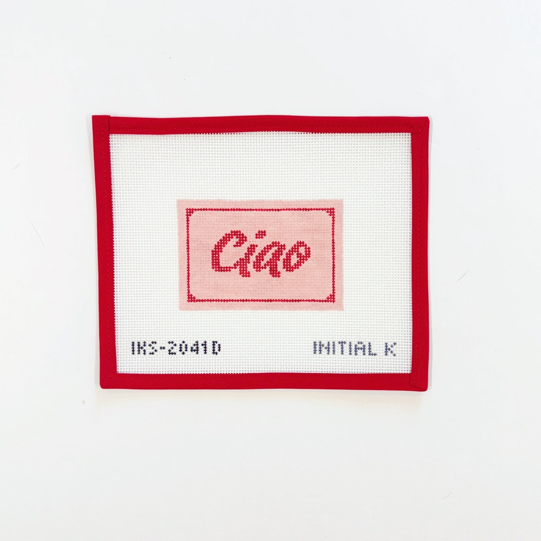 Ciao! PassportInitial KCanvasThe Red Thread Atelier
