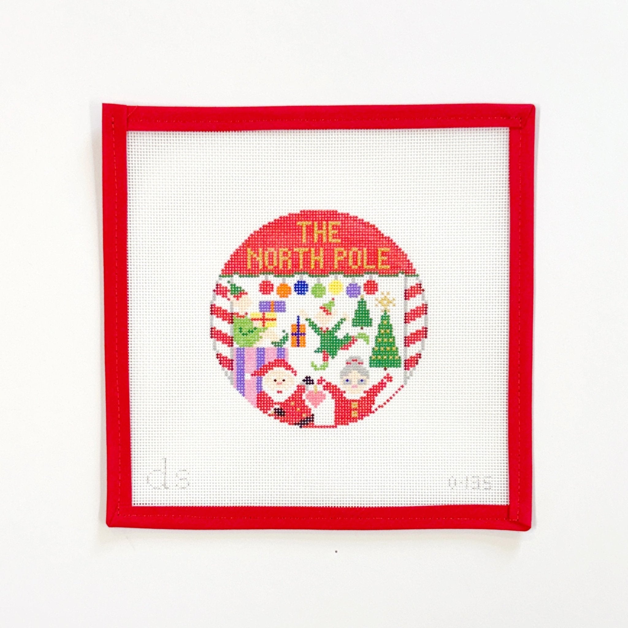 North Pole RoundDoolittle StitcheryCanvasThe Red Thread Atelier