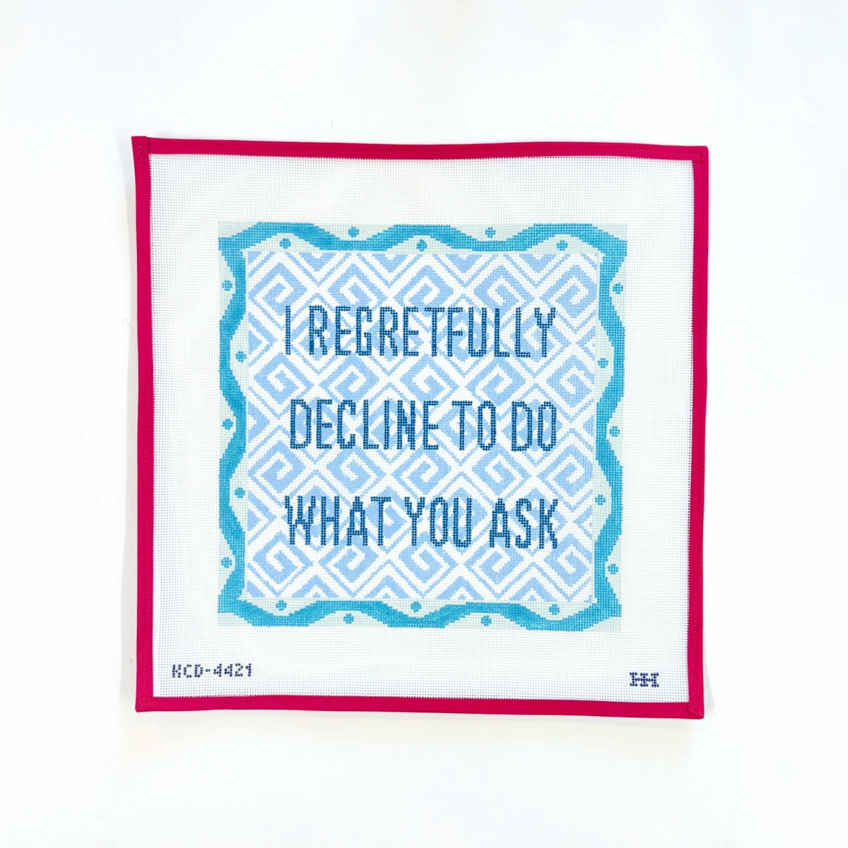 Regretfully, I DeclineSCT DesignsCanvasThe Red Thread Atelier