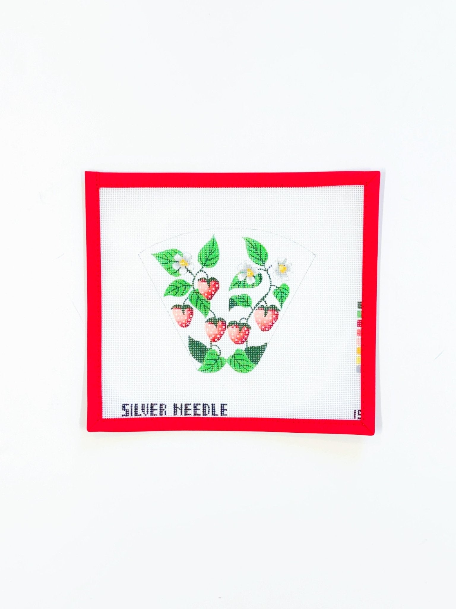Strawberries Scissor CaseSilver NeedleCanvasThe Red Thread Atelier