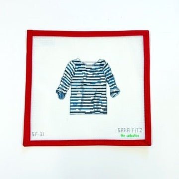 Navy + White Striped ShirtThe CollectionCanvasThe Red Thread Atelier