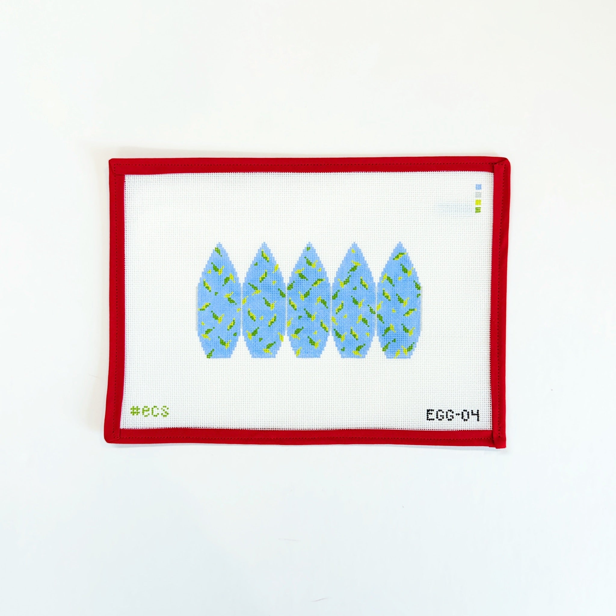 3D Egg - BlueElizabeth Crane SwartzCanvasThe Red Thread Atelier