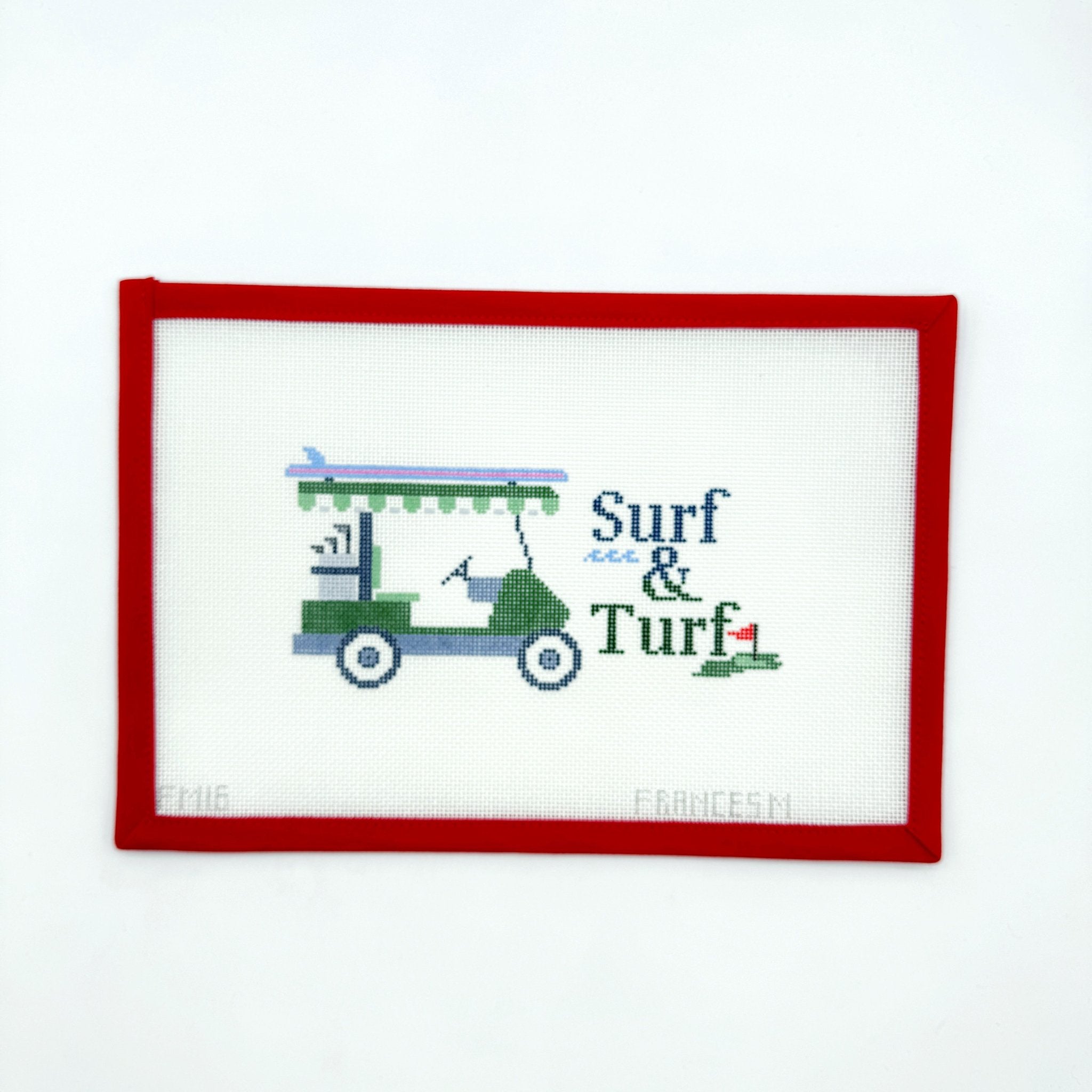 Surf and Turffrances mary needlepointCanvasThe Red Thread Atelier