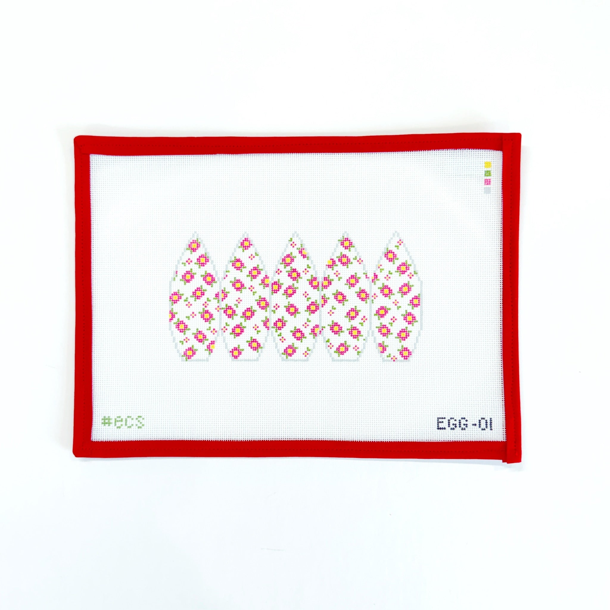 3D Egg - RoseElizabeth Crane SwartzCanvasThe Red Thread Atelier