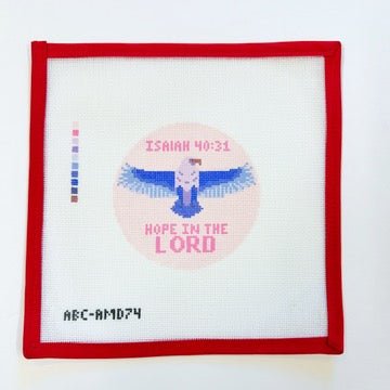 Isaiah 40:31Atlantic BlueCanvasThe Red Thread Atelier