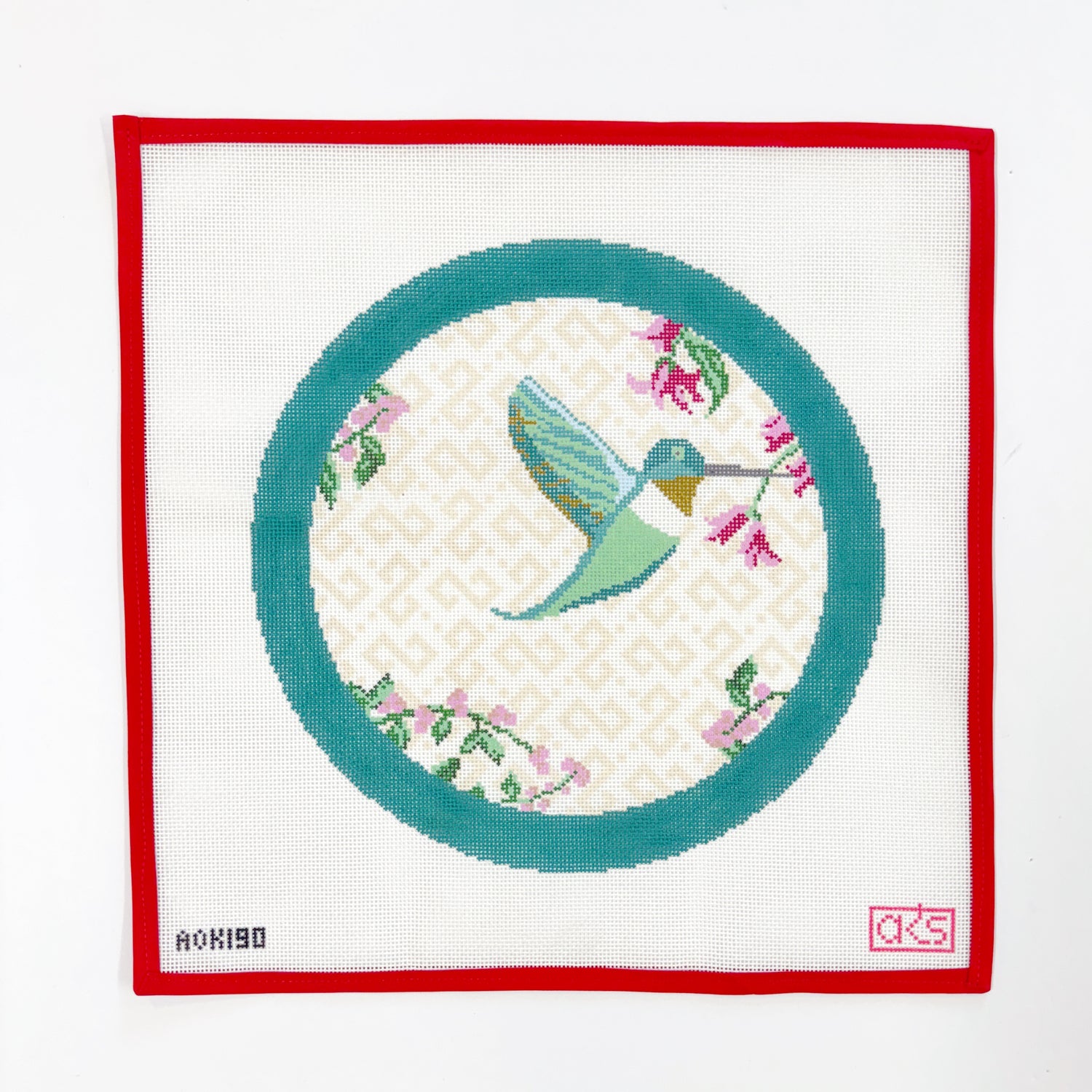 Round Hummingbird Pillow