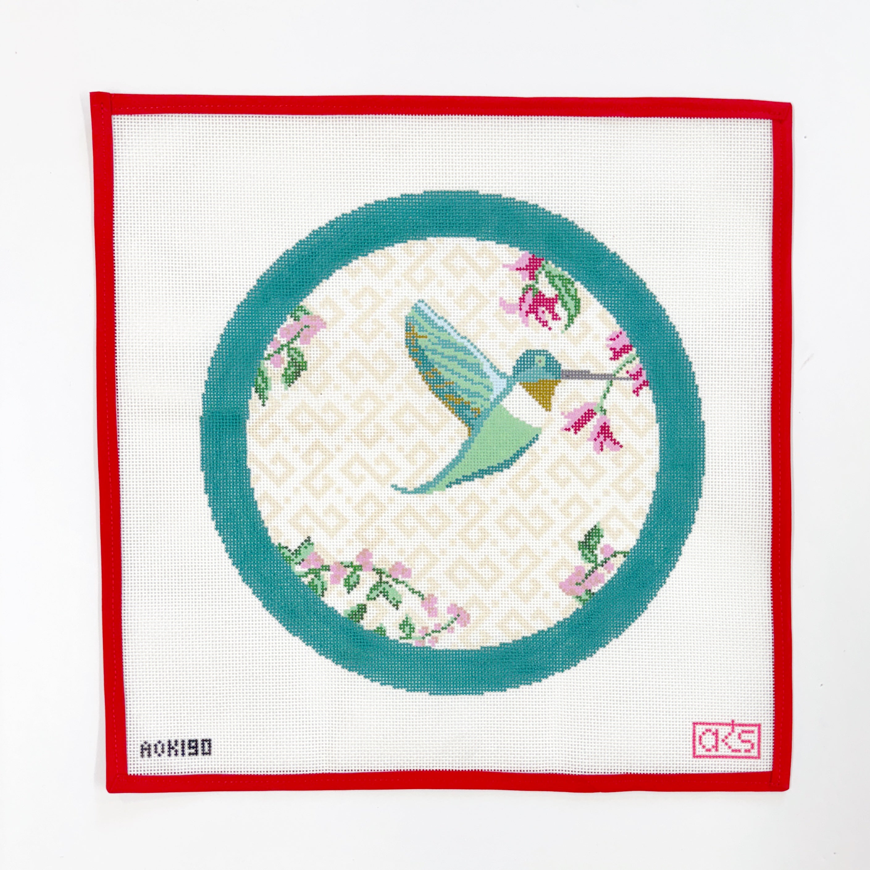Round Hummingbird Pillow