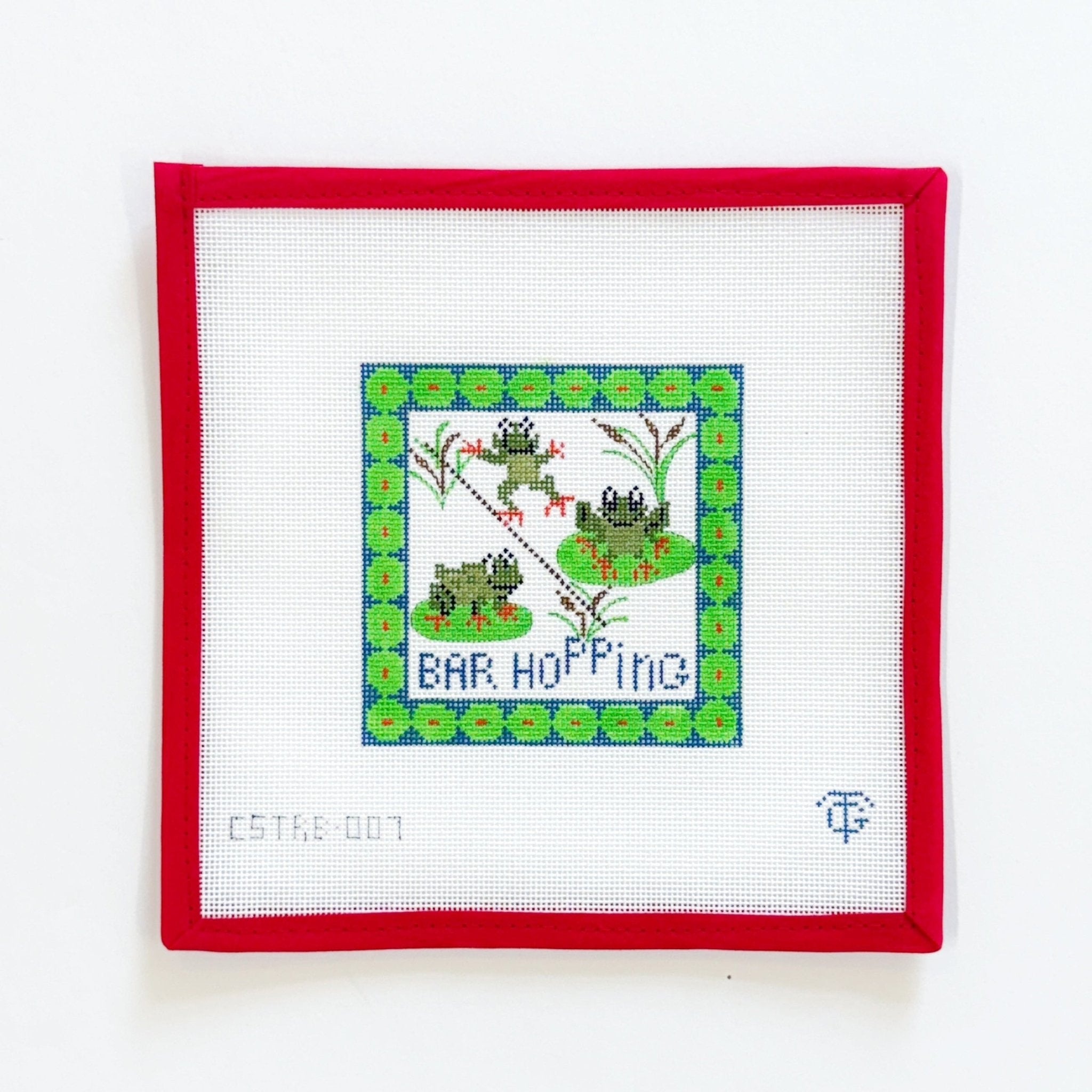 Bar Hopping CoasterGriffin DesignsCanvasThe Red Thread Atelier