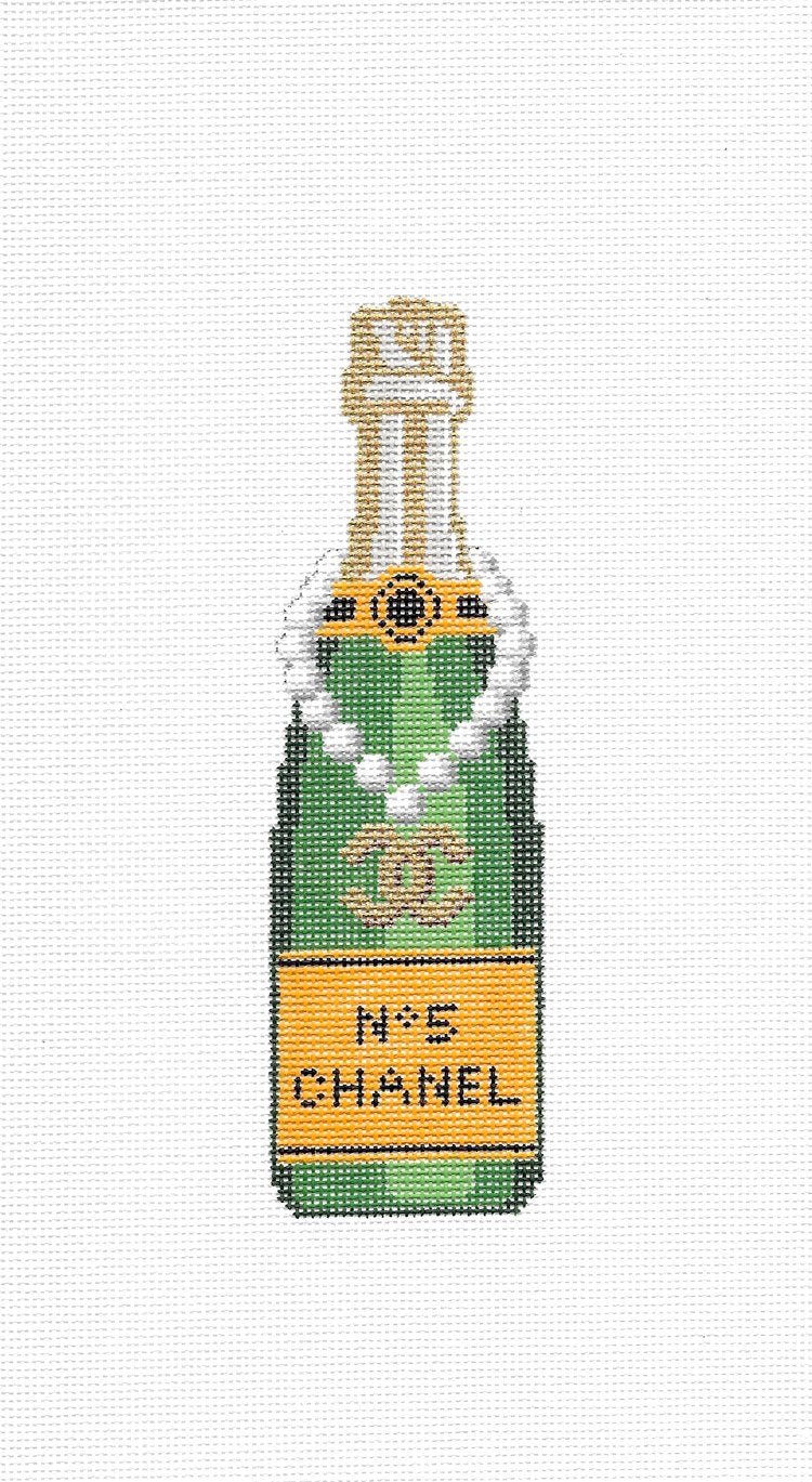 CLV004-N5 Champagne Bottle - CC No. 5Cate La VieCanvasThe Red Thread Atelier