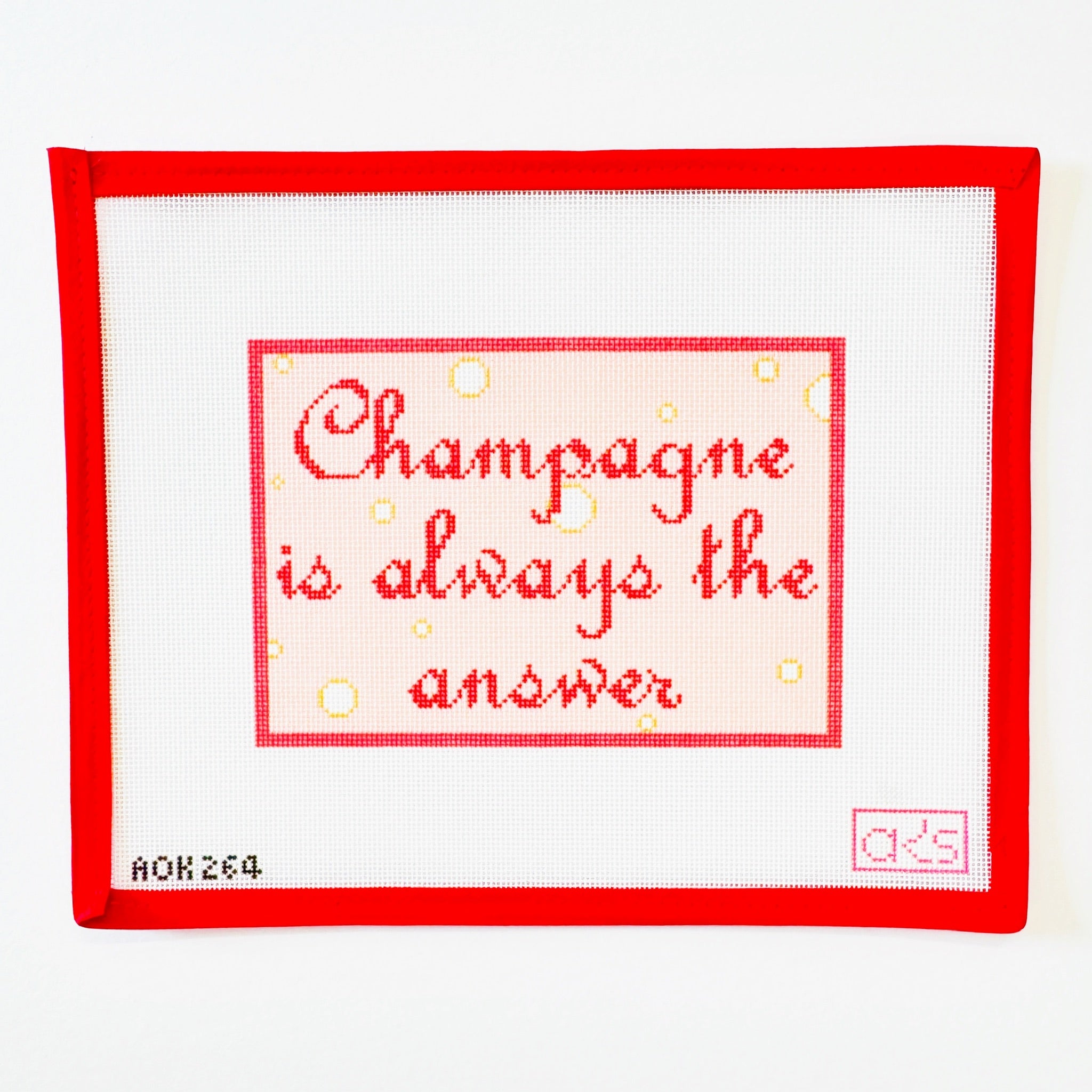 Champagne is Always the AnswerAnn KayeCanvasThe Red Thread Atelier