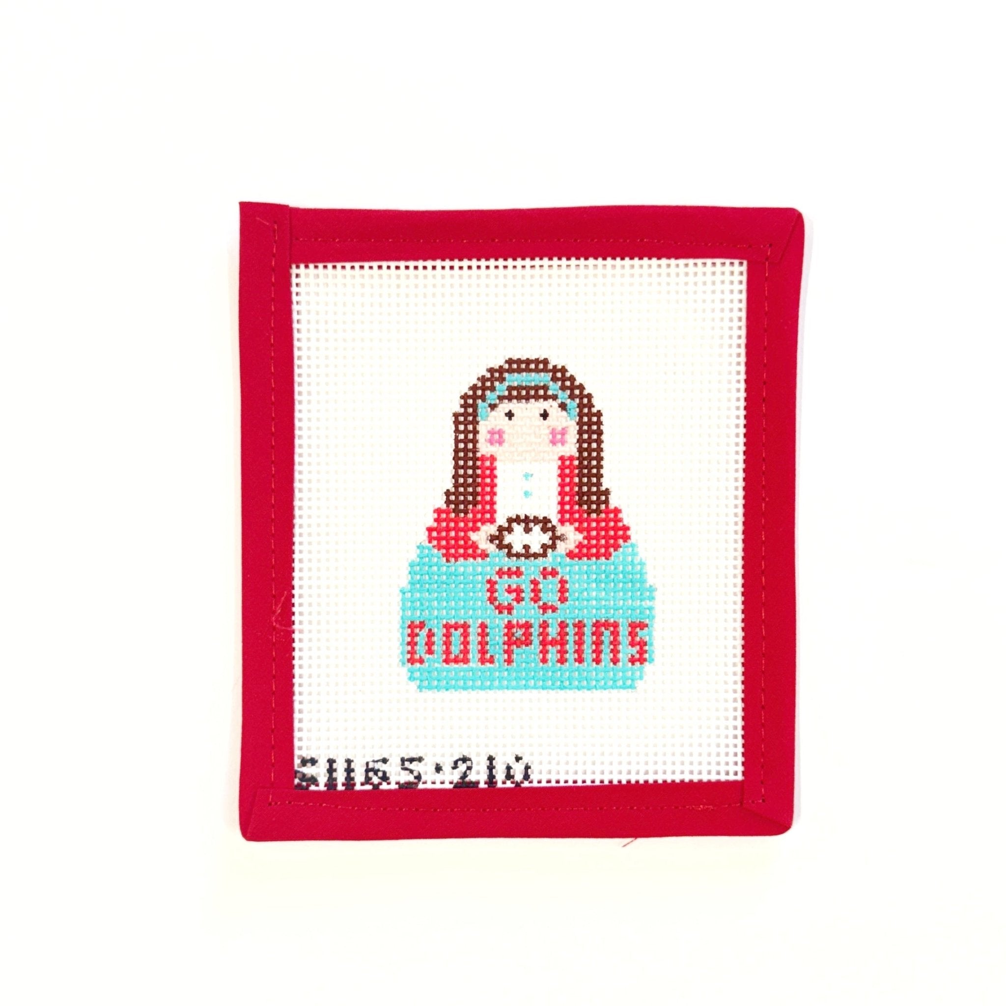 Stitch It - DolphinsKCNCanvasThe Red Thread Atelier