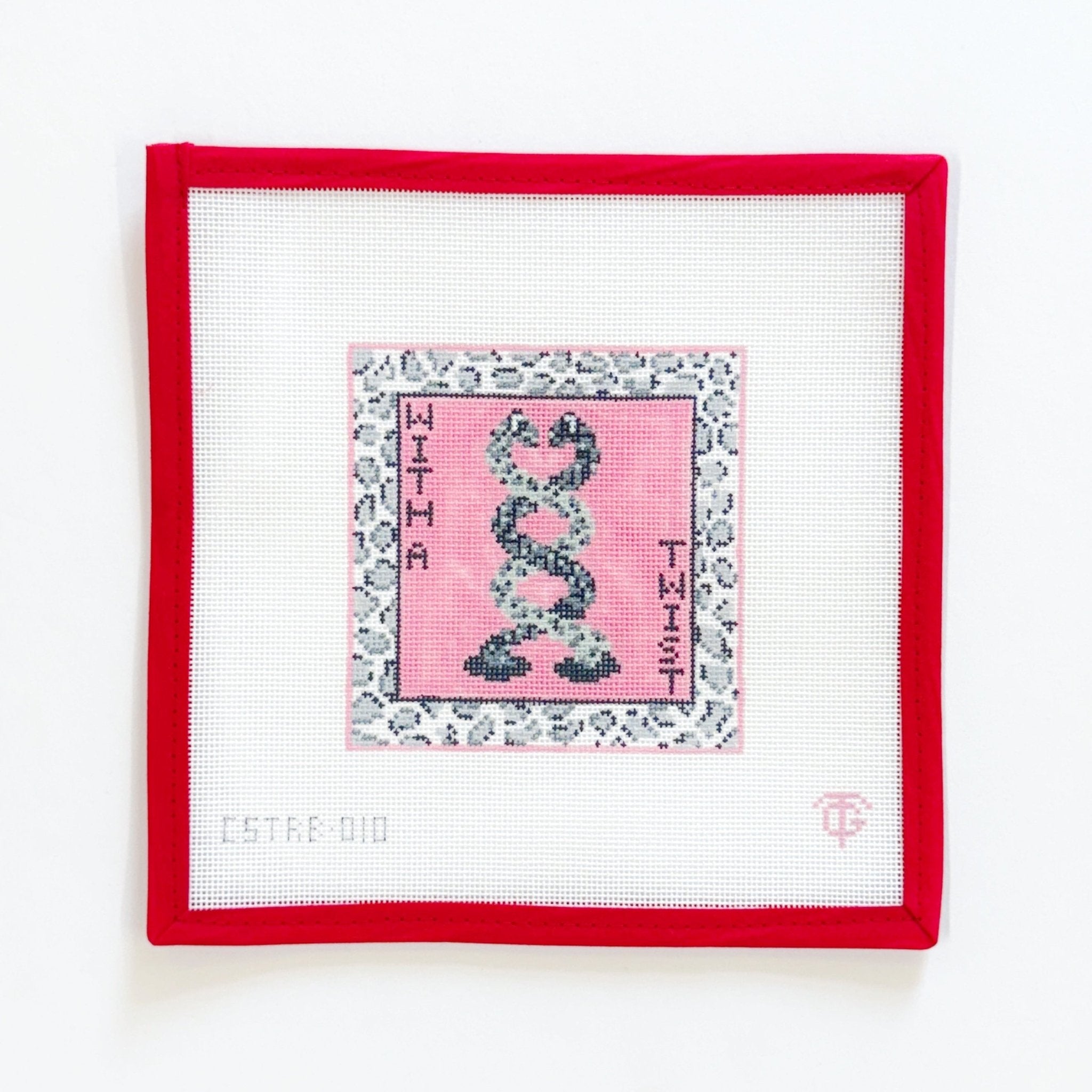 With a Twist CoasterGriffin DesignsCanvasThe Red Thread Atelier