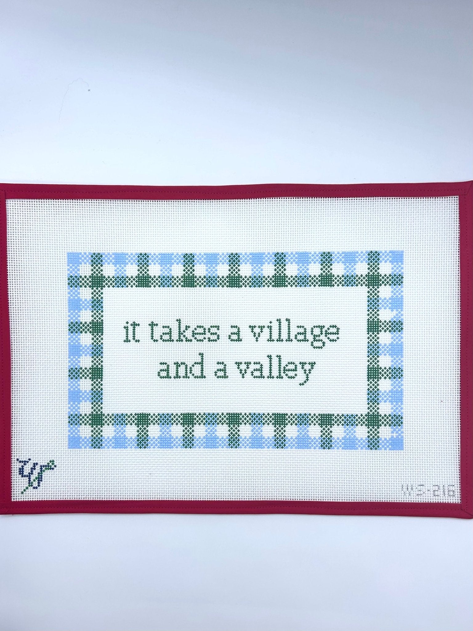 It takes a villageWipstitchCanvasThe Red Thread Atelier