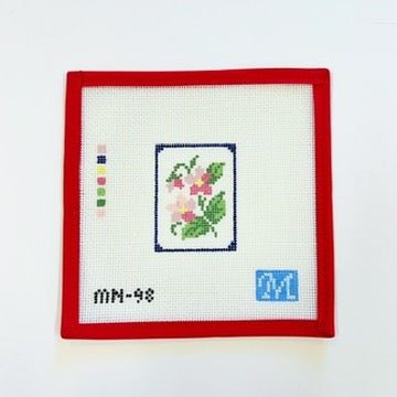 Flower Mahjong TileMaura Nolan DesignsCanvasThe Red Thread Atelier