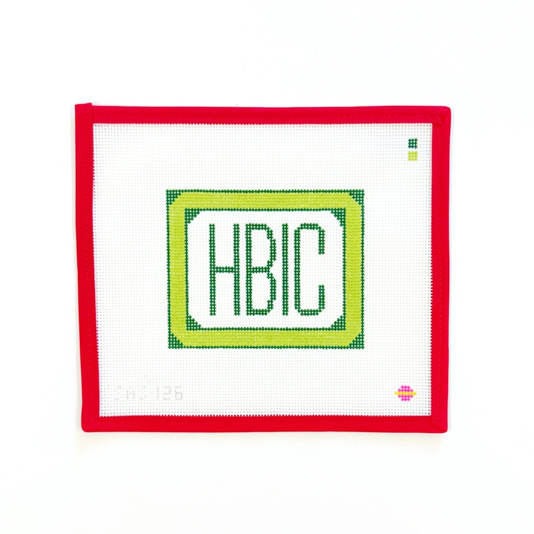 HBIC, large greenSaturnalia StitchingCanvasThe Red Thread Atelier