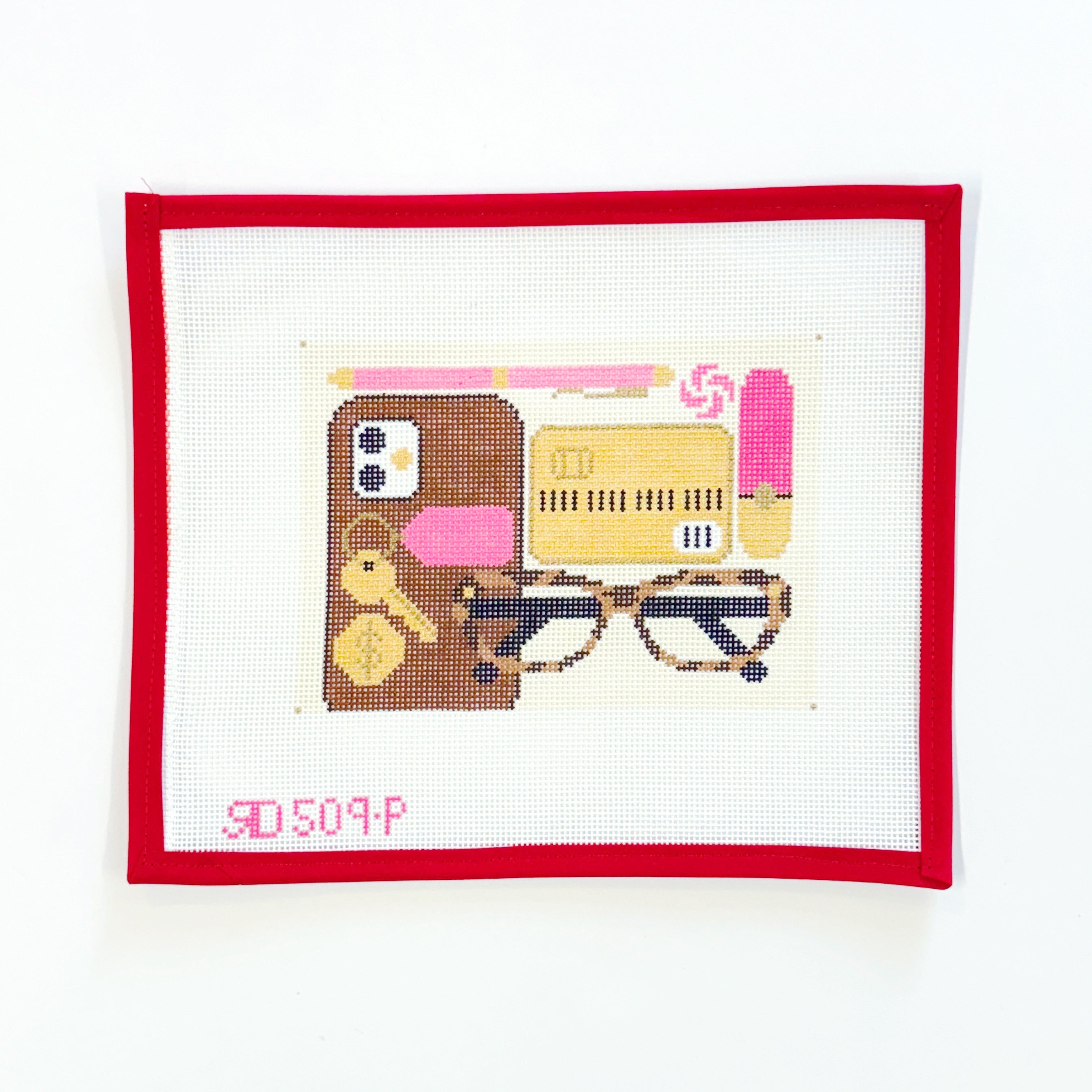 Clutch Valet Tray - Brown & Pink