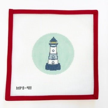 Antique LighthouseAtlantic BlueCanvasThe Red Thread Atelier